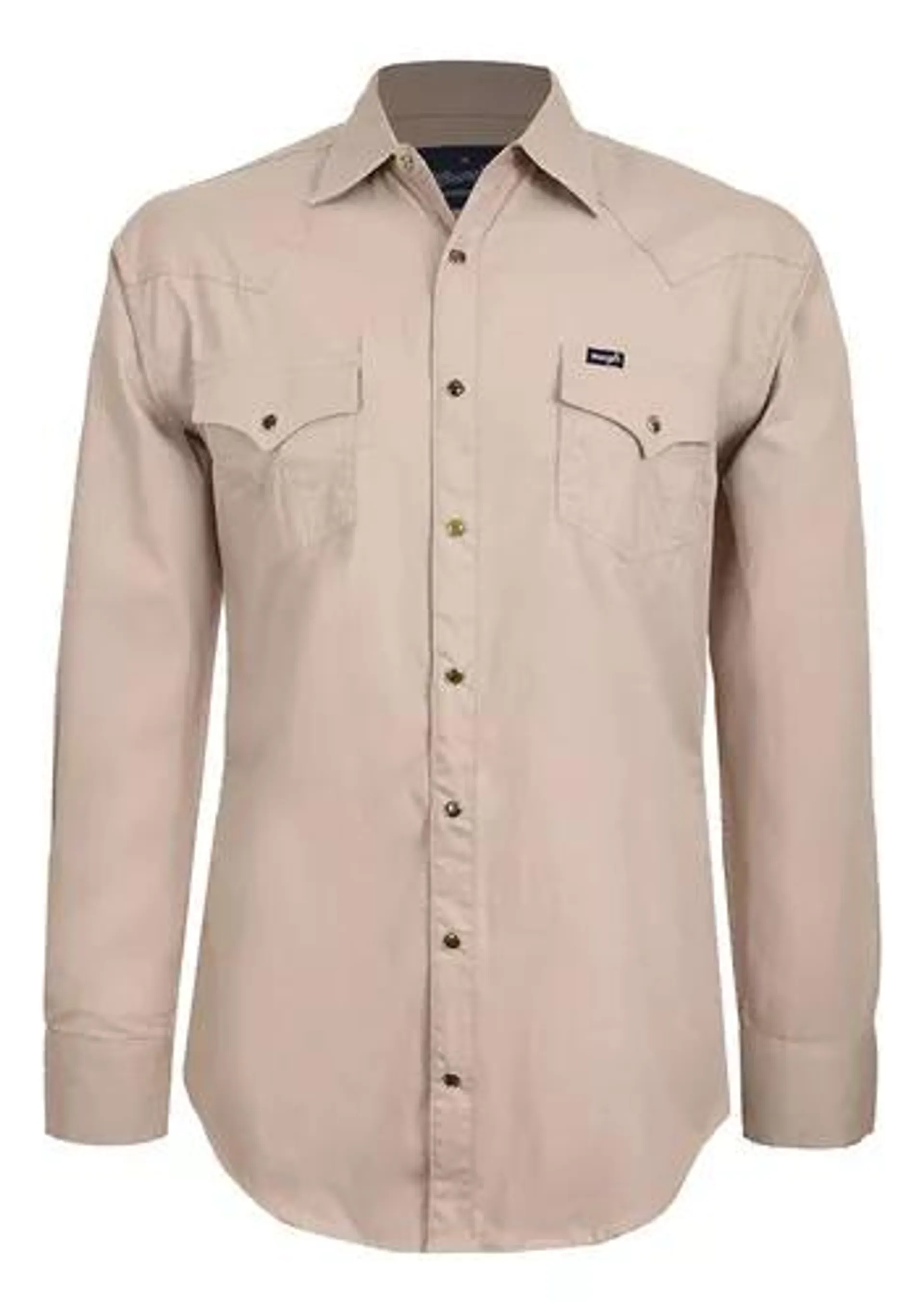 Camisa Vaquera Wrangler Hombre Manga Larga N02