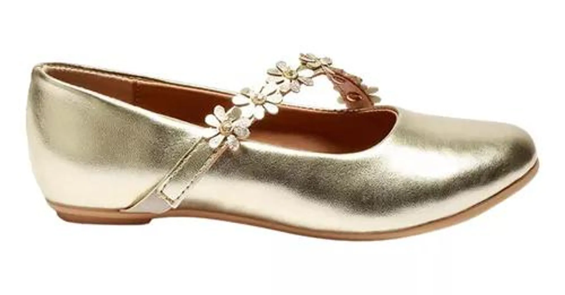 Zapatos Balerina De Niña Magdalena Oro De Moda Casual Fareli