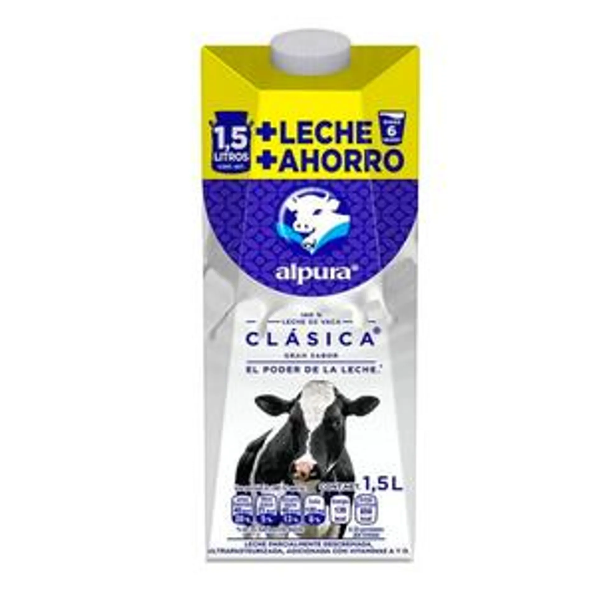 LECHE CLÁSICA ALPURA BRICK 1.500 LT.