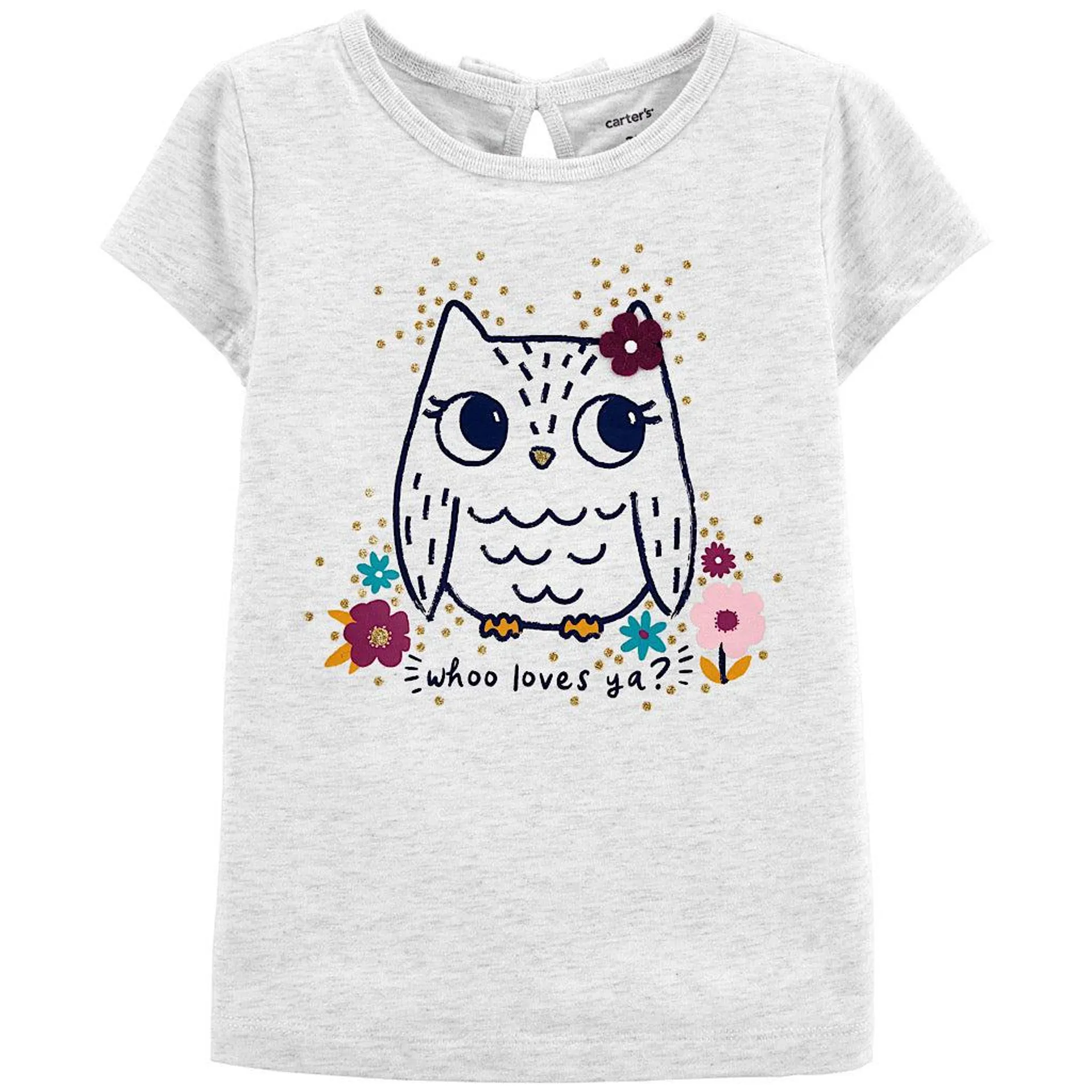 Blusa Carter’s diseño búho para niña preescolar