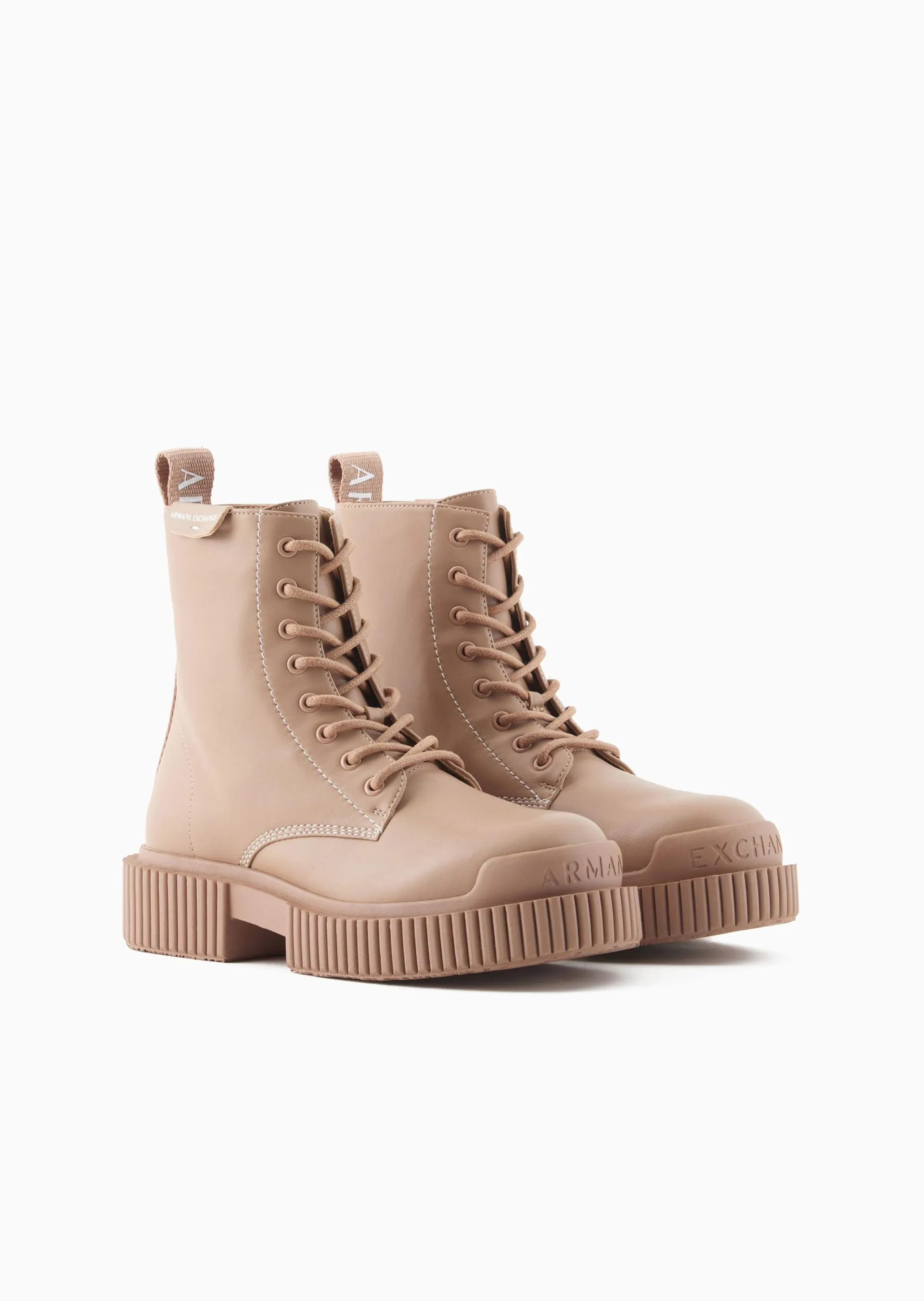 Botas militares de piel