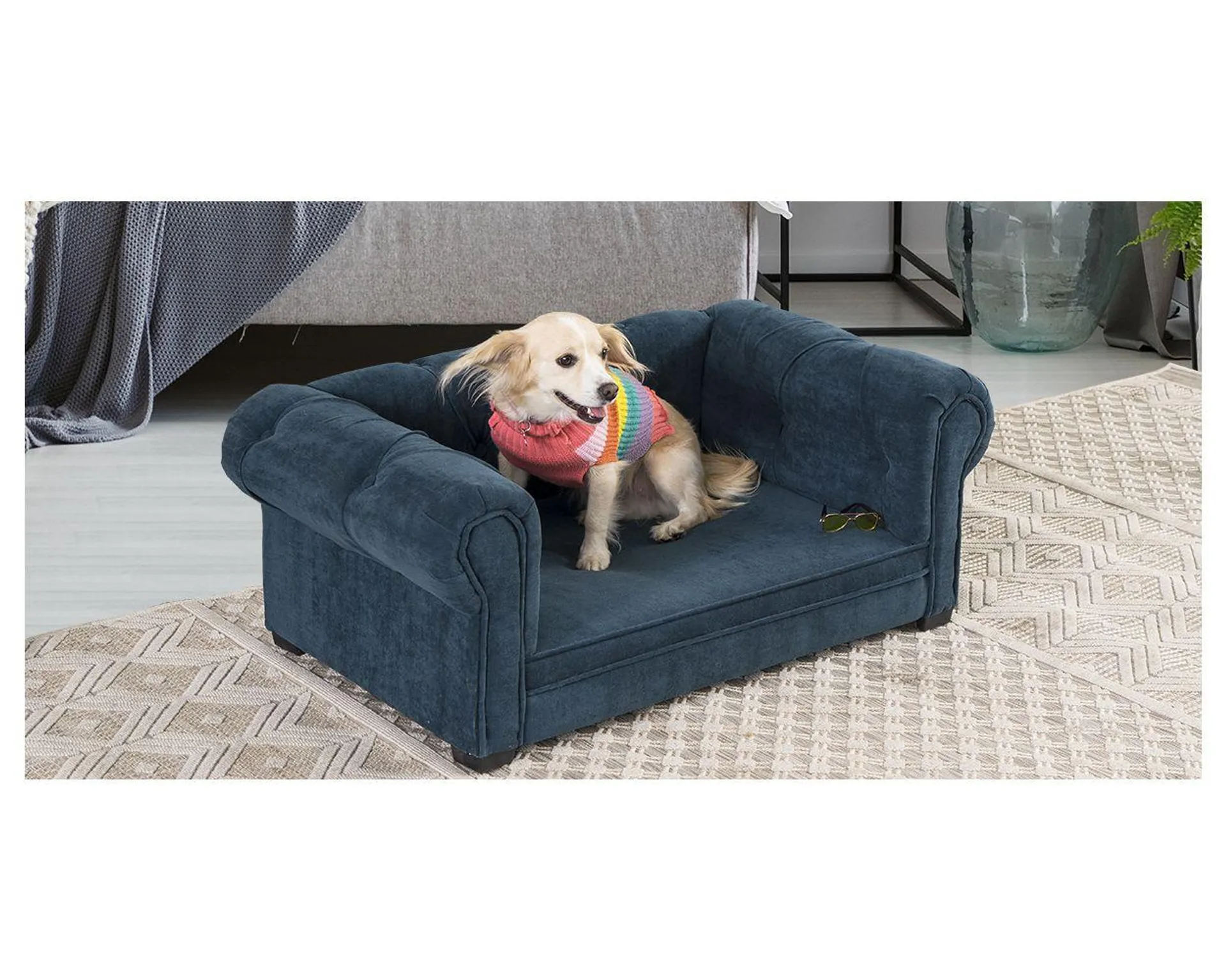 Cama Para Mascota Pet New Cantabria Azul Navy