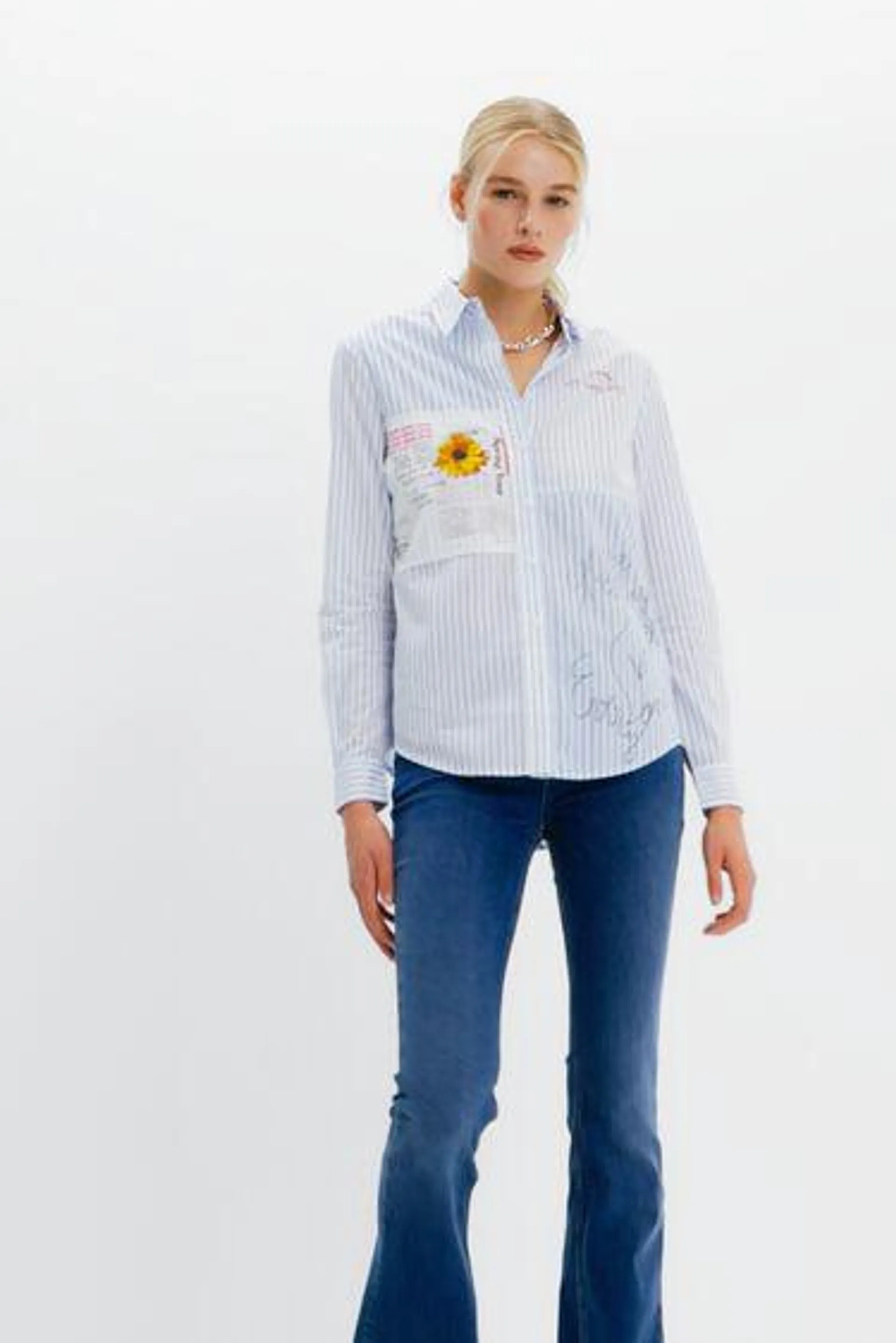 Camisa rayas patch