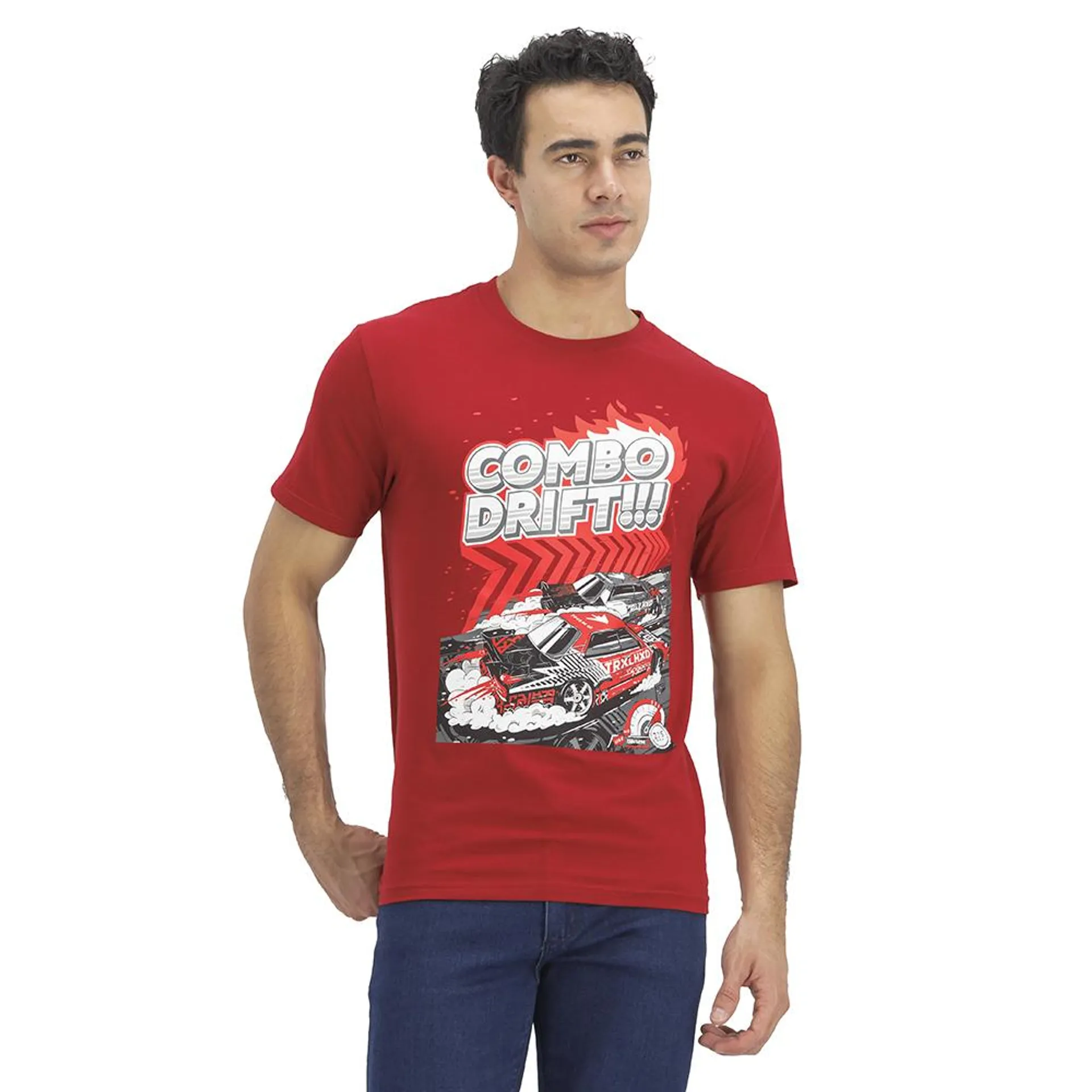 Playera Hummo Hombre Estampado Combo Drift