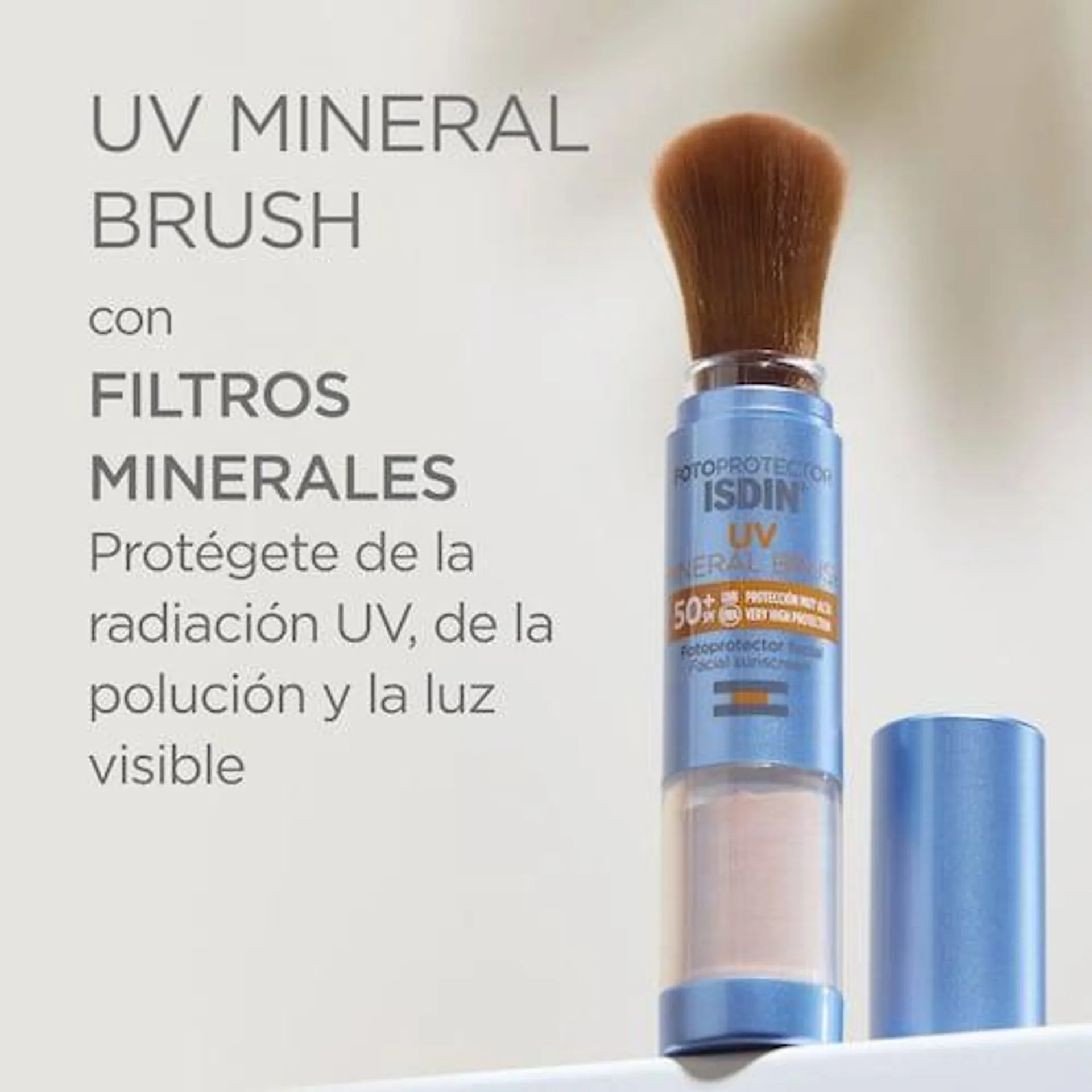 Fotoprotector Mineral Brush SPF50 Bloqueador Facial