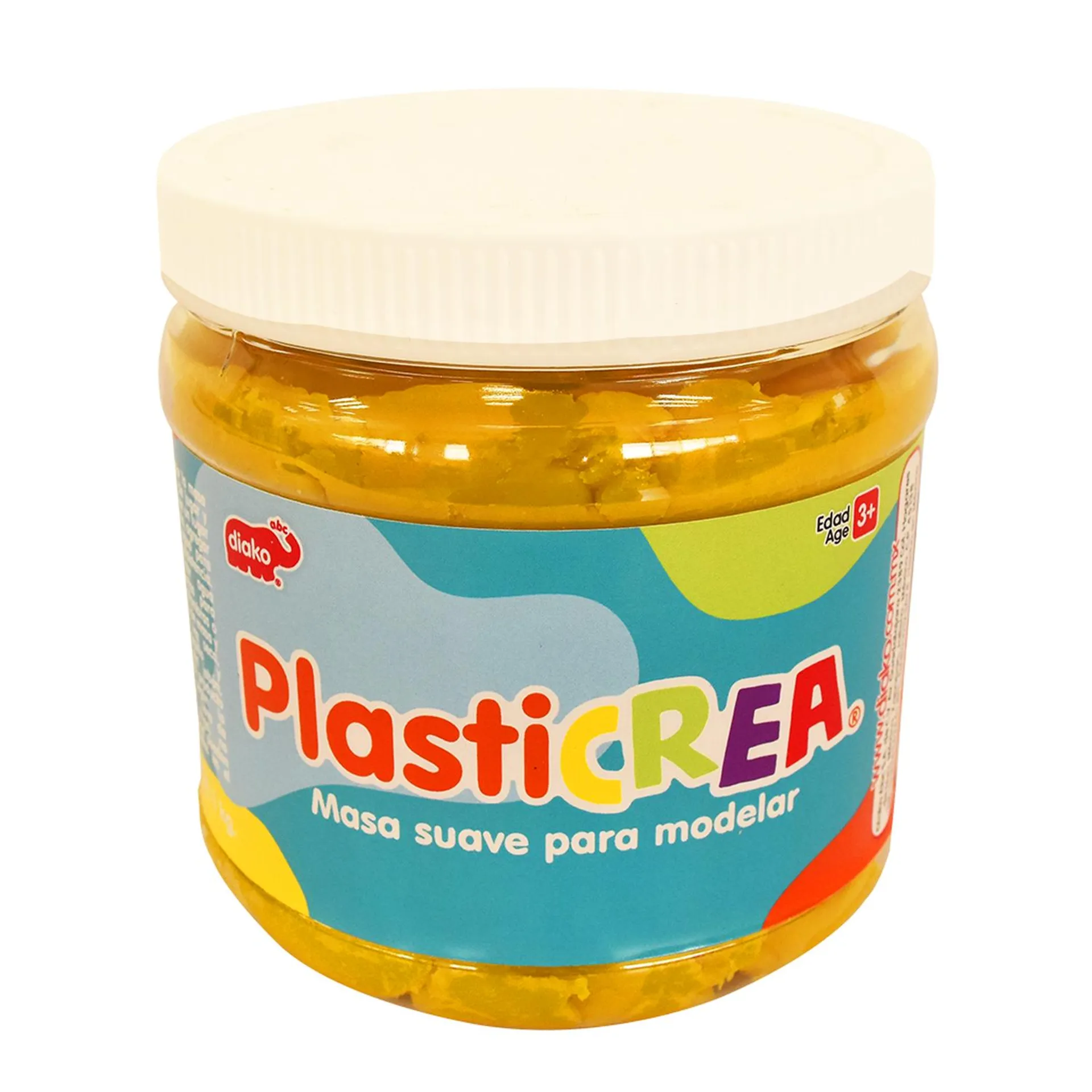 Plasticrea Amarilla Masa Suave Para Modelar 1Kg