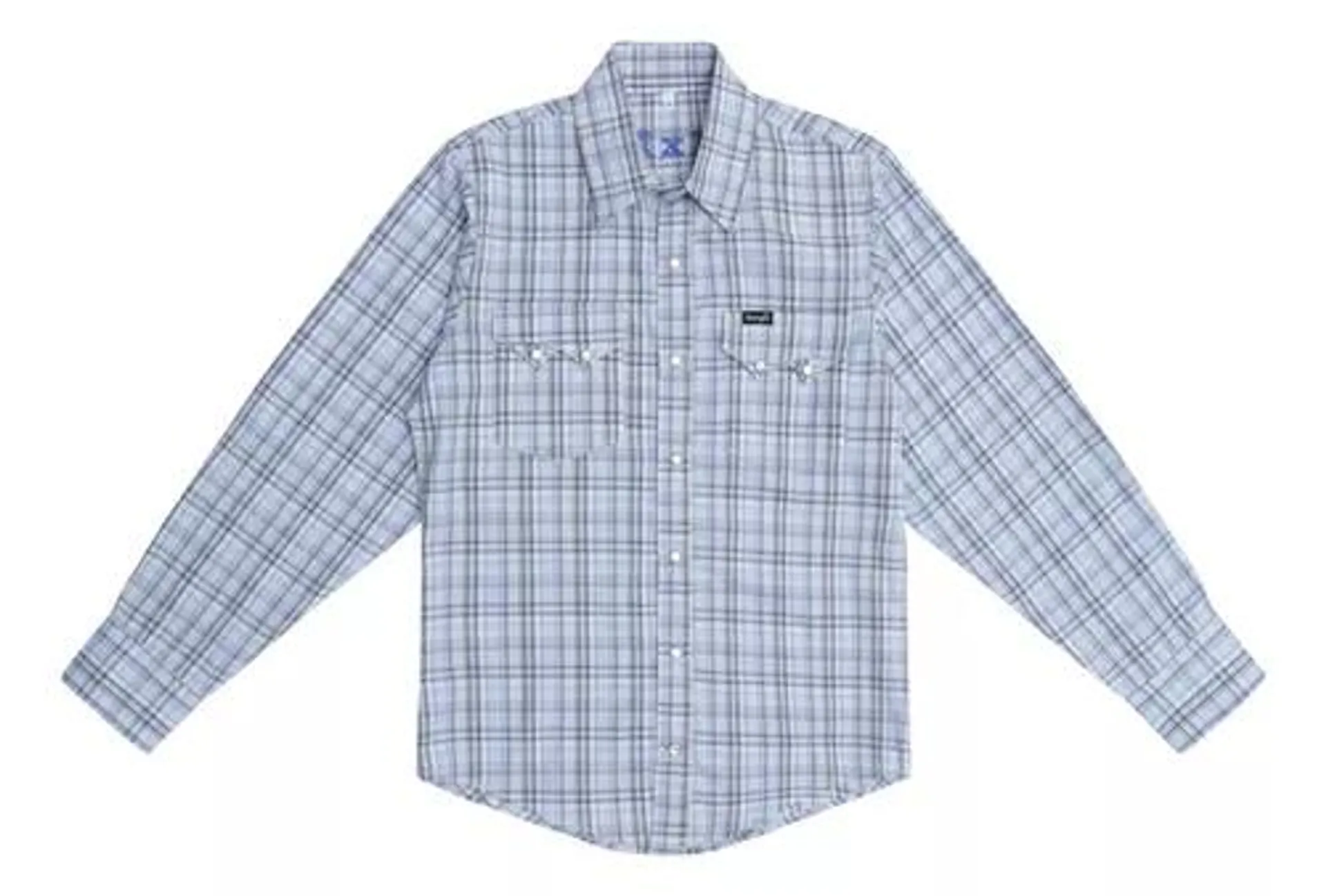 Camisa Vaquera Niño Wrangler Slim Fit Manga Larga 405