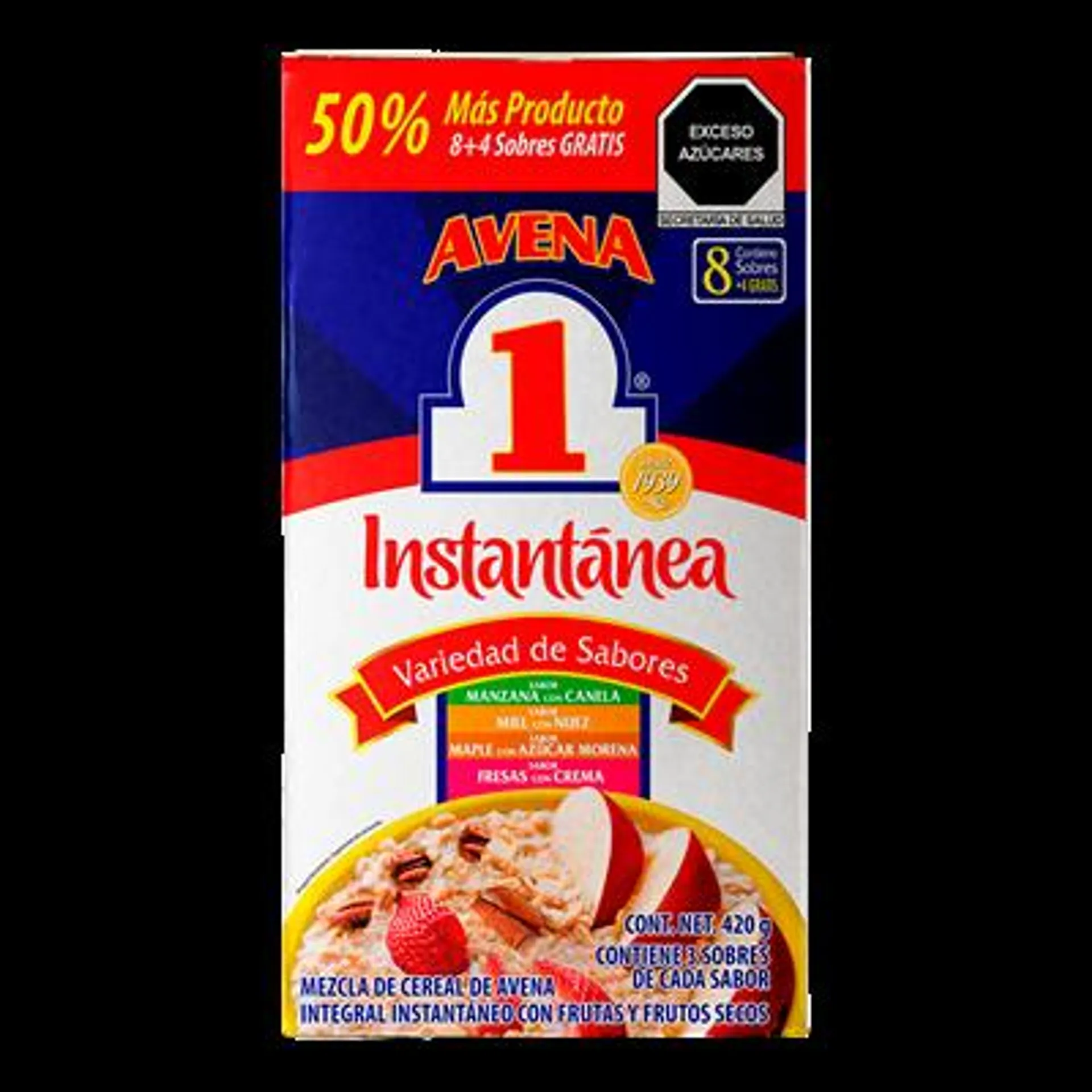 Avena Integral Instantánea No. 1 8 Sobres