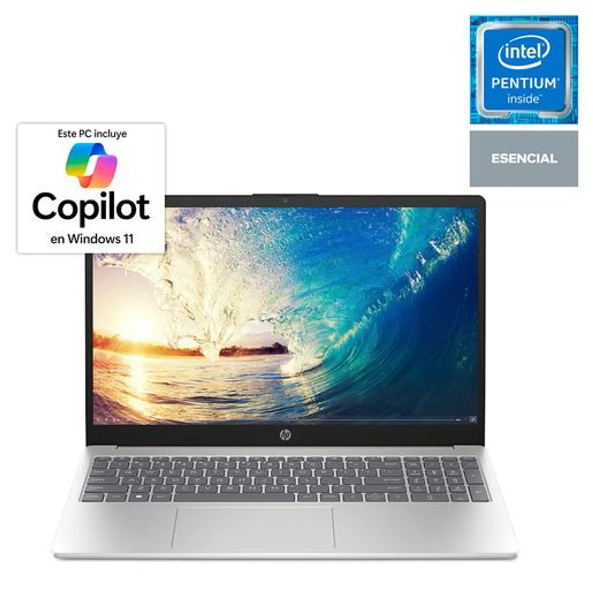 Laptop Hp FD0037LA Intel Celeron N200 HD 15 pulg. 512gb SSD 8gb RAM Plata