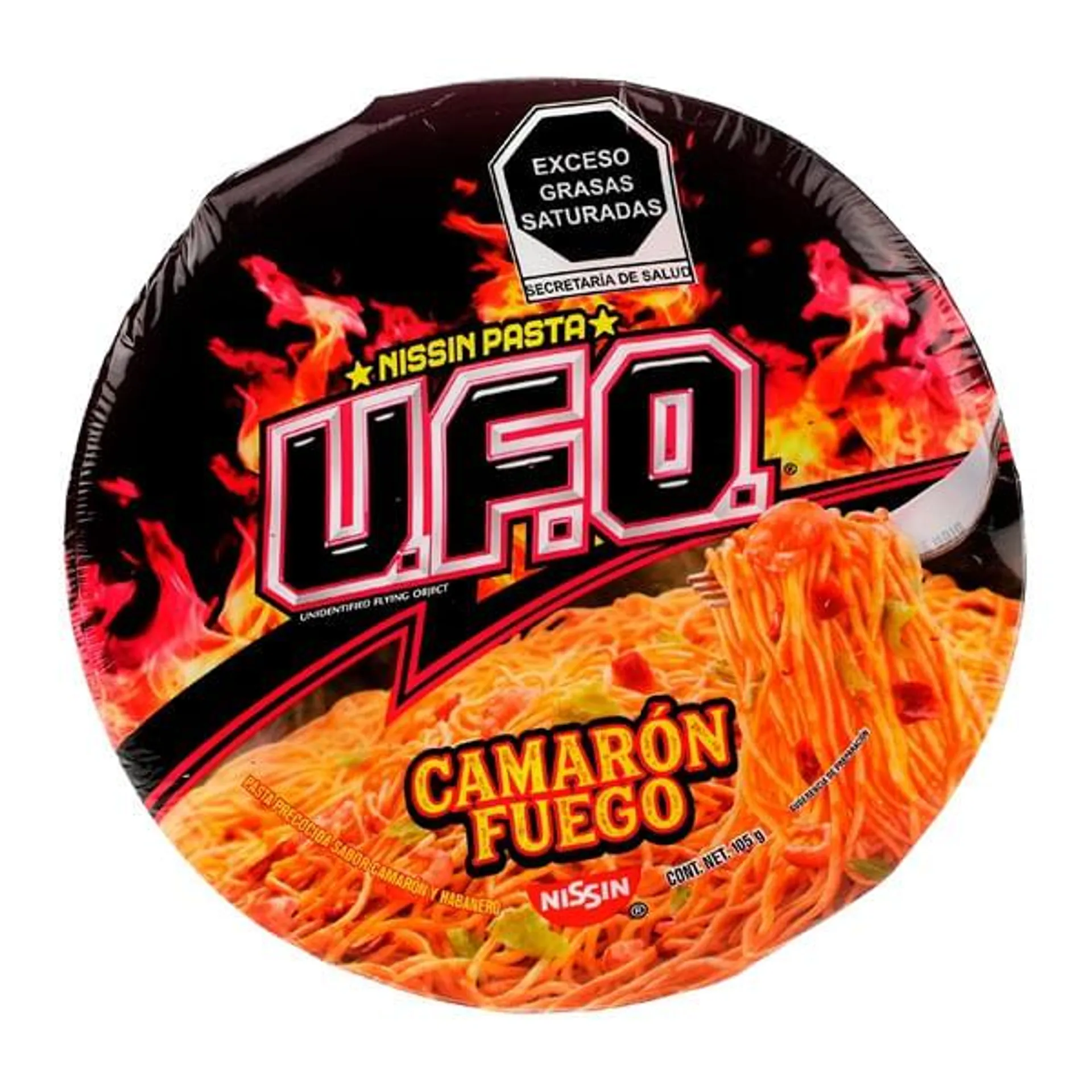 Pasta Nissin ufo camarón fuego 105 g