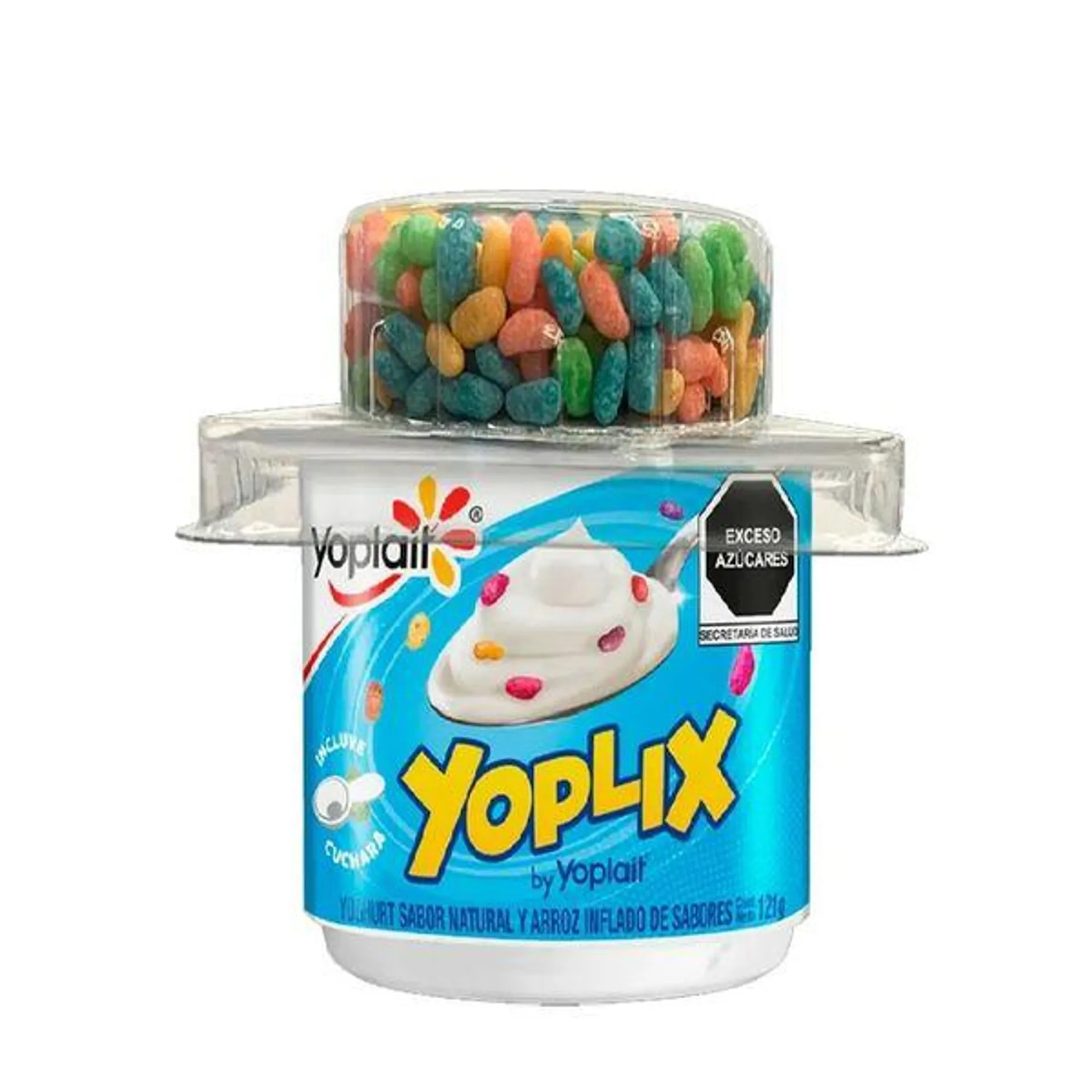 Yoghurt Yoplix batido natural con arroz de color 121 g