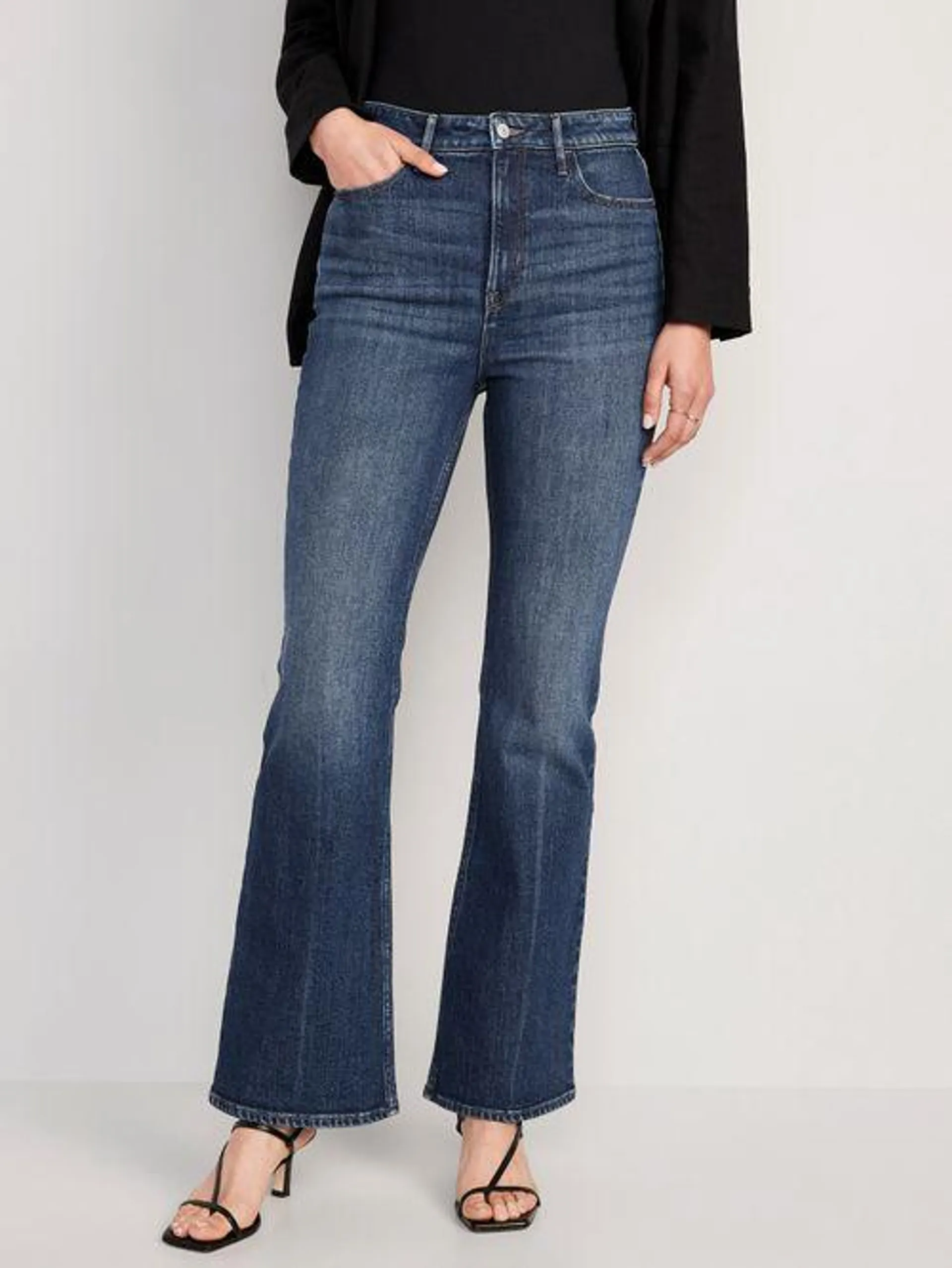 Jeans Higher High Waisted Flare Old Navy para Mujer