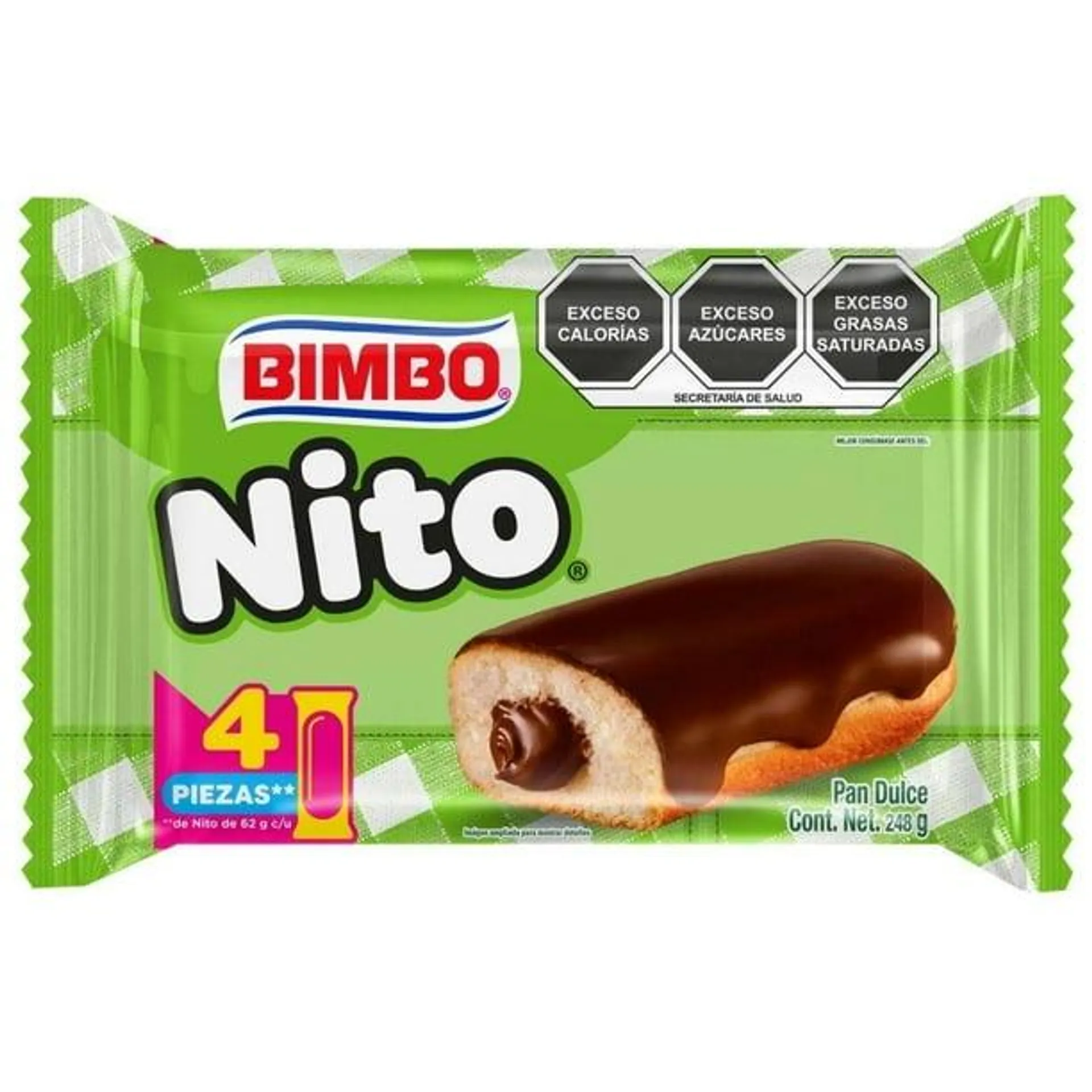 Pan dulce Bimbo Nito 4 piezas de 62 g c/u