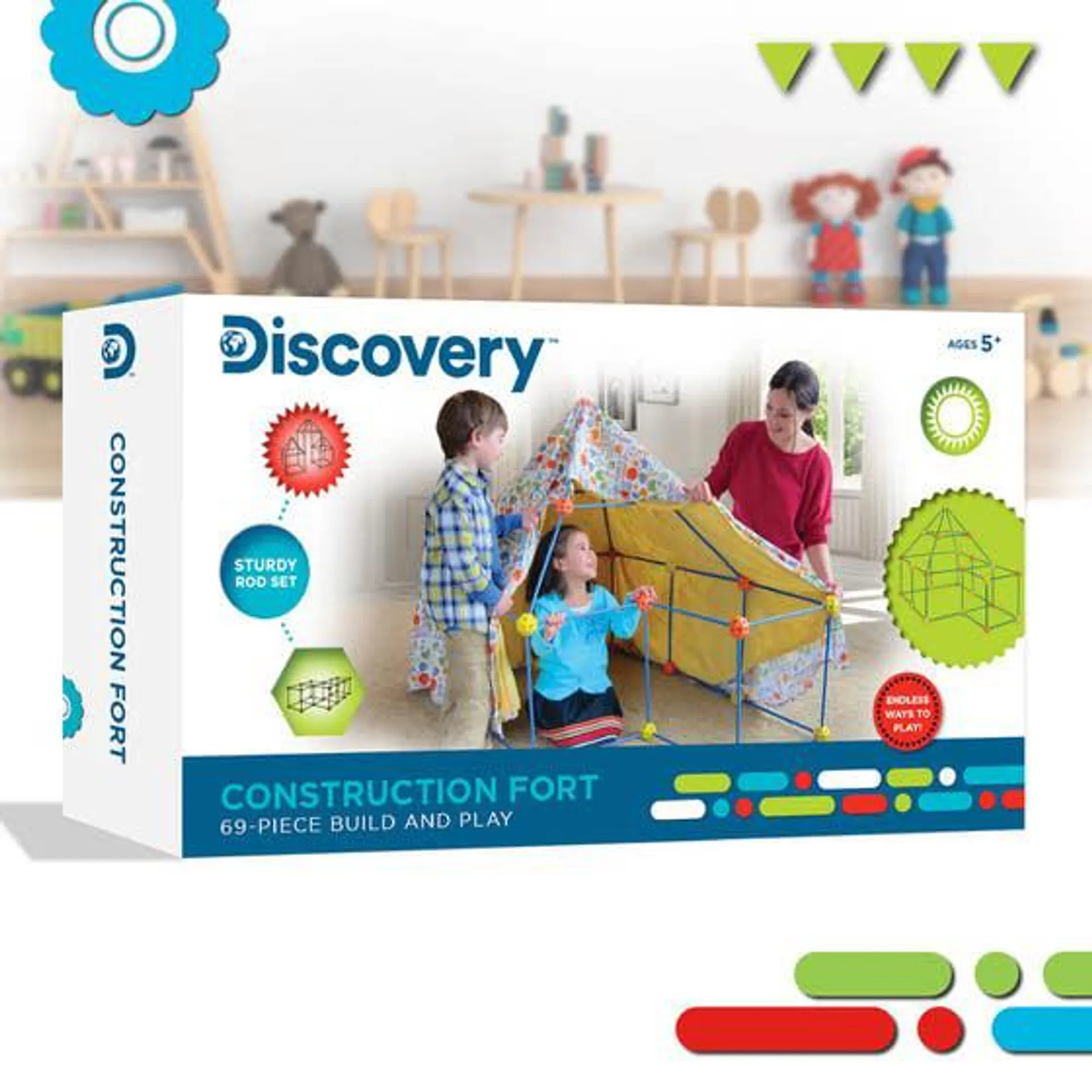 Discovery Toy Construction Fort 69pc 1303005661