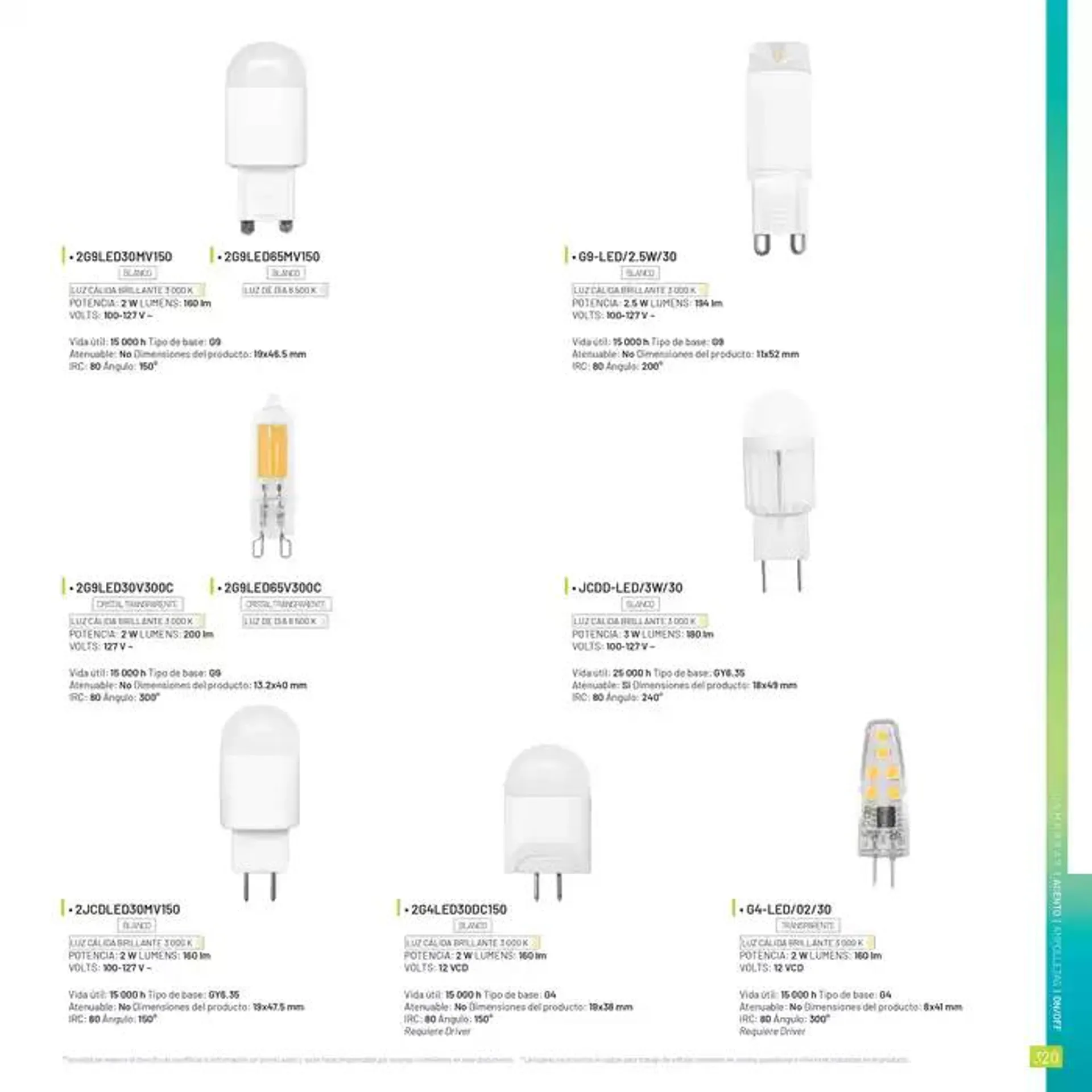 Catálogo de Catálogo Lamparas 2024 10 de octubre al 31 de enero 2025 - Pagina 8