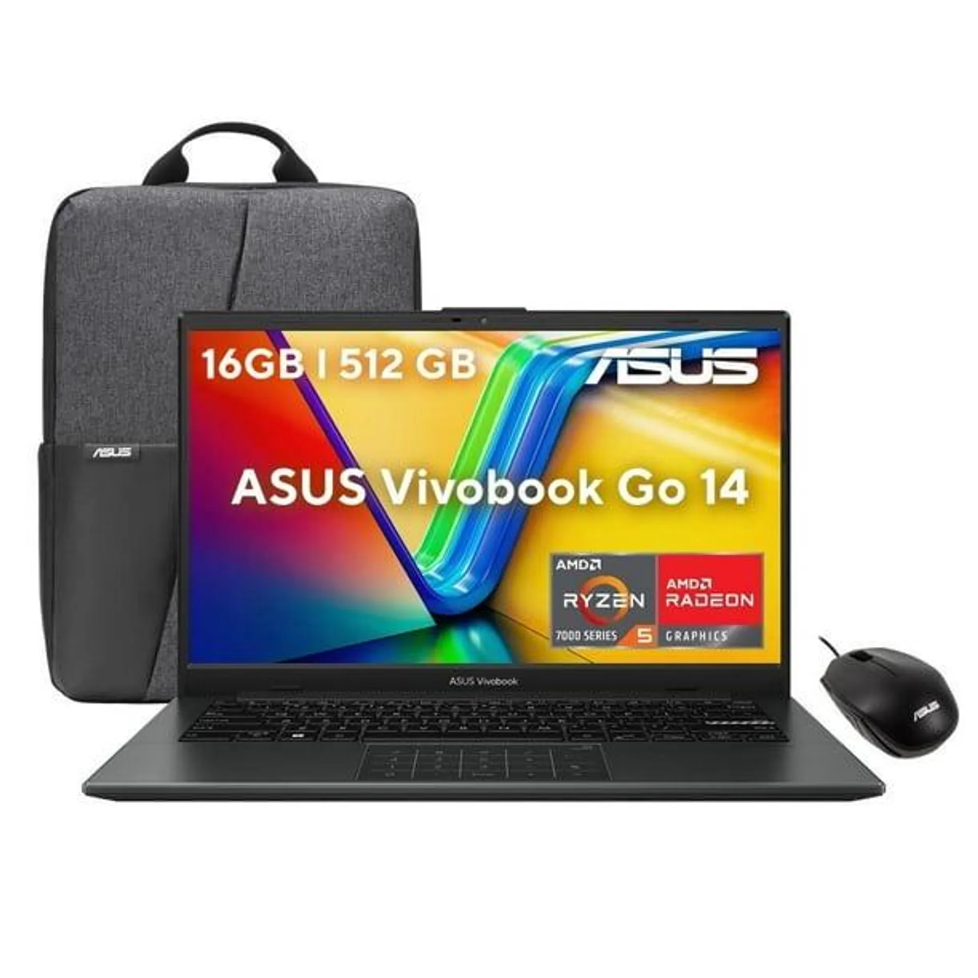 Laptop Asus Vivobook Go E1404FA-NK209W R5 16GB 512GB Negro