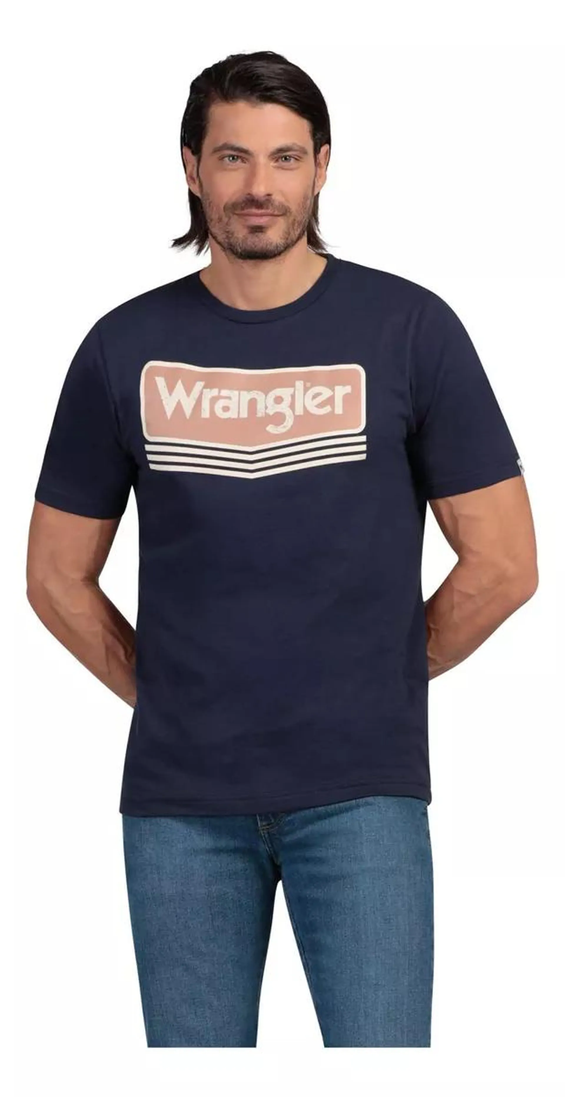 Playera Comfort Manga Corta Wrangler Hombre 258