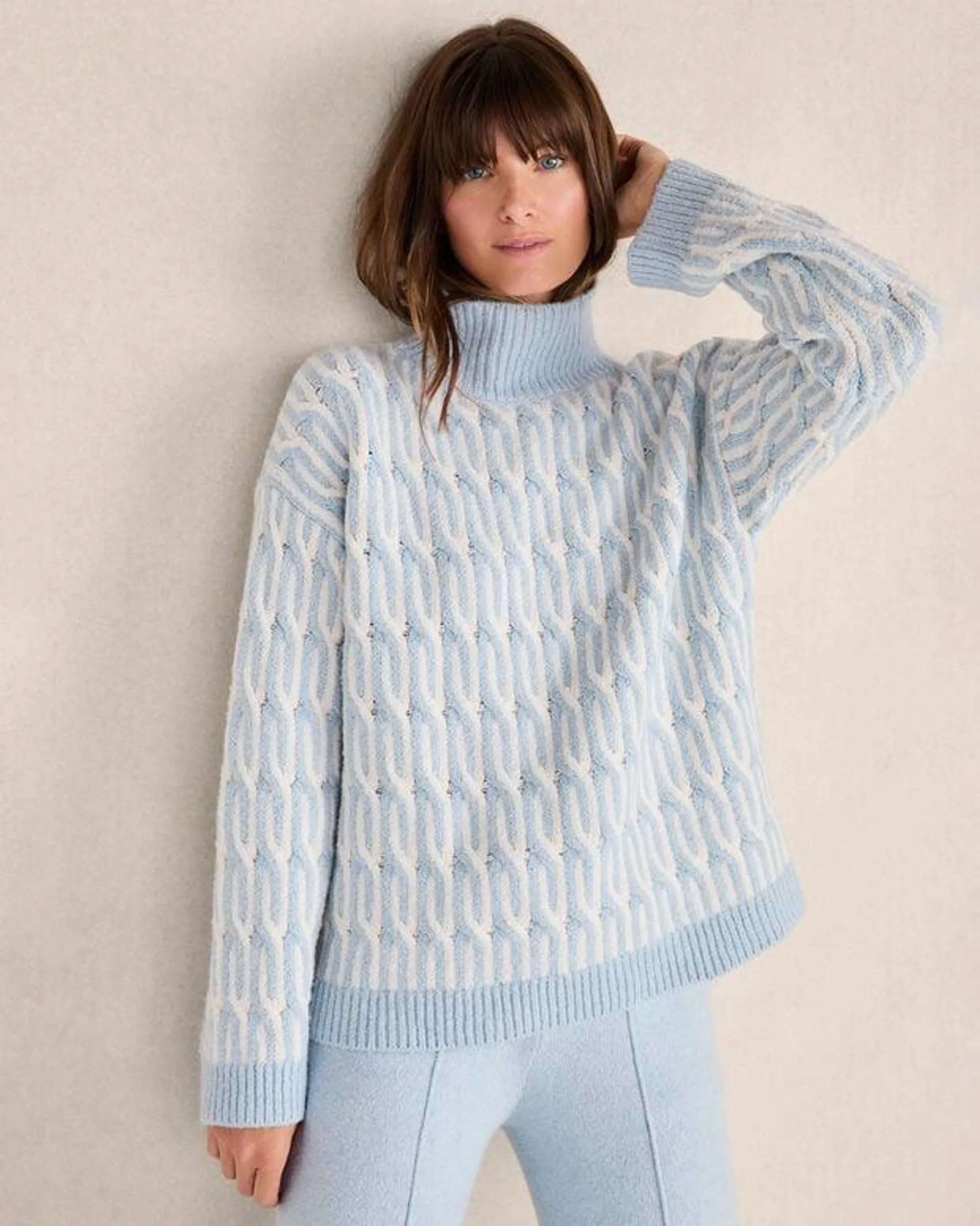 Organic Cotton Jacquard Sweater