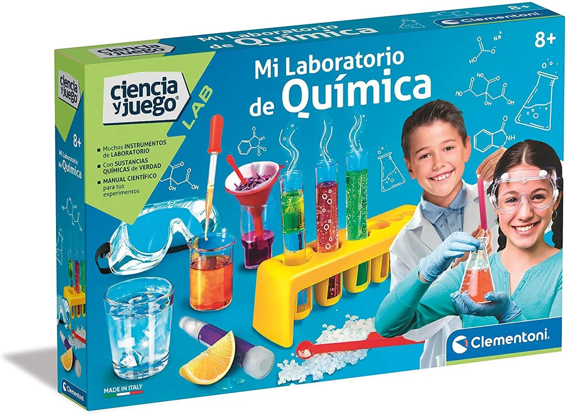 Kit Mi laboratorio de Química +120 Experimentos- Clementoni
