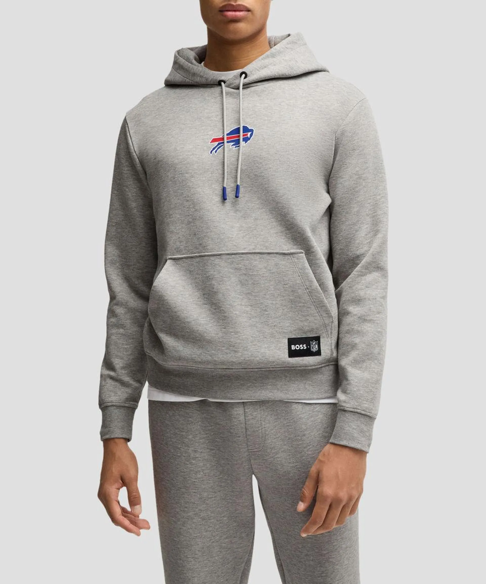 Sudadera Boss x NFL en interlock con capucha y detalle especial de la marca Hombre