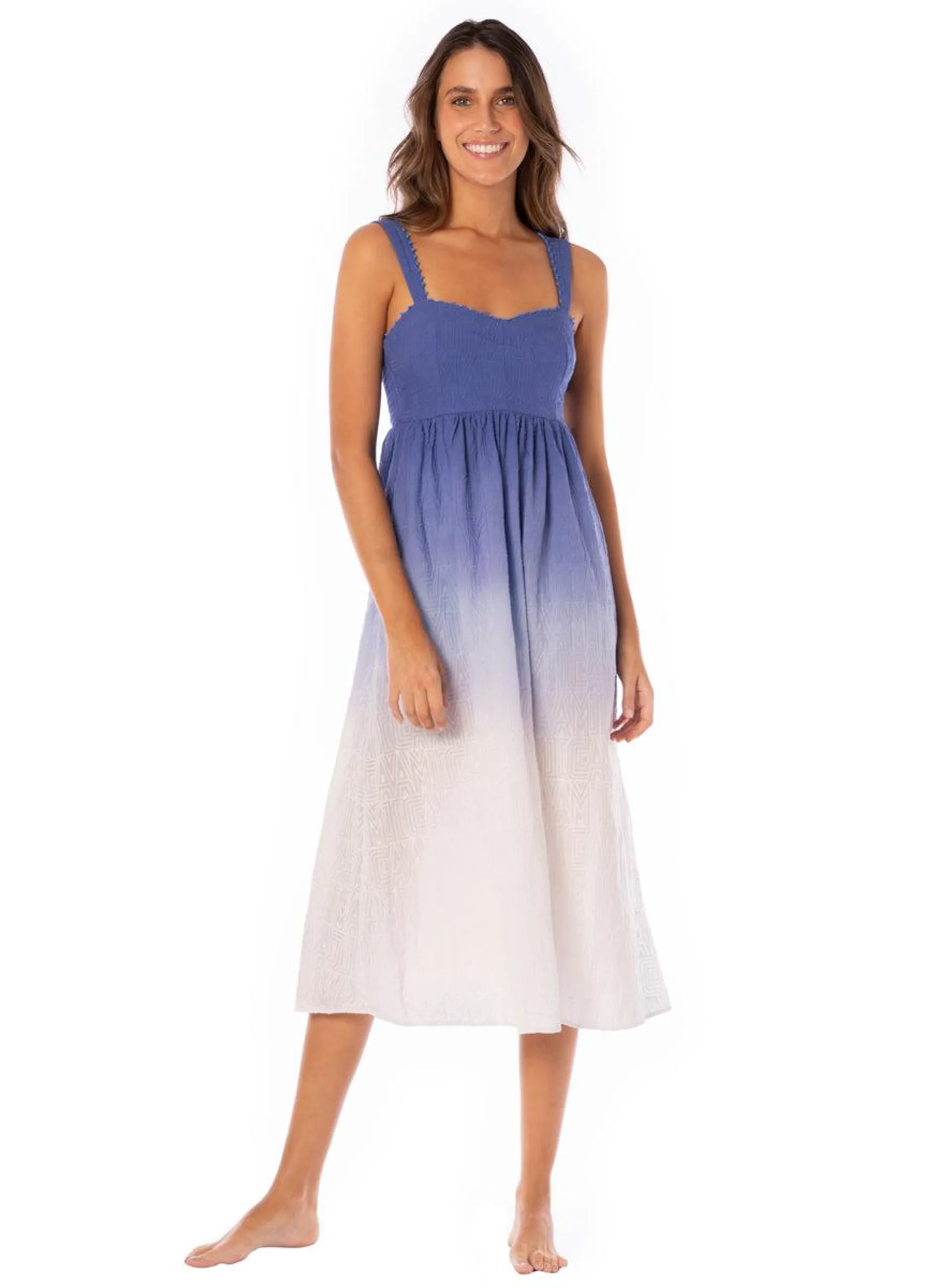 Sky Ombre Kara Midi Dress