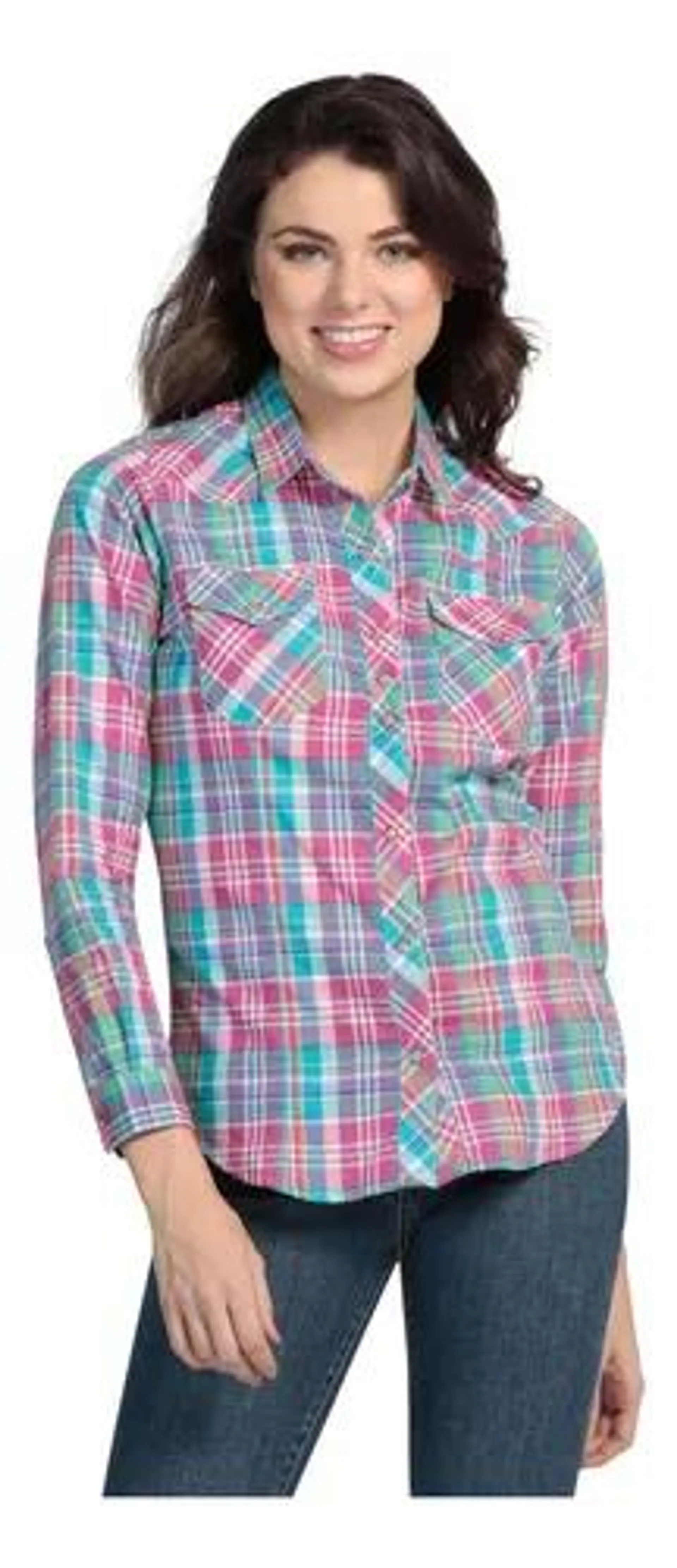 Blusa Slim Fit Manga Larga Wrangler Mujer 925