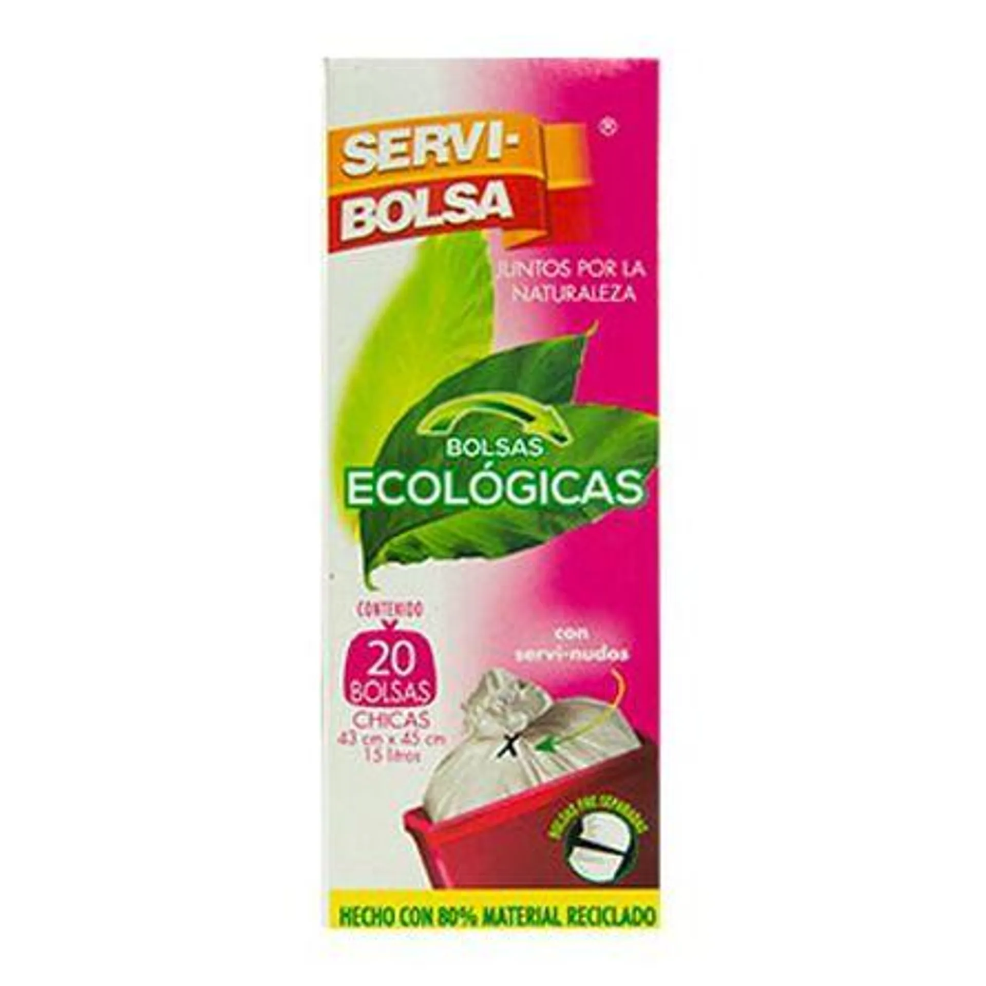 Bolsas Para Basura Chicas Servibolsa Sustentables 20 Pzas