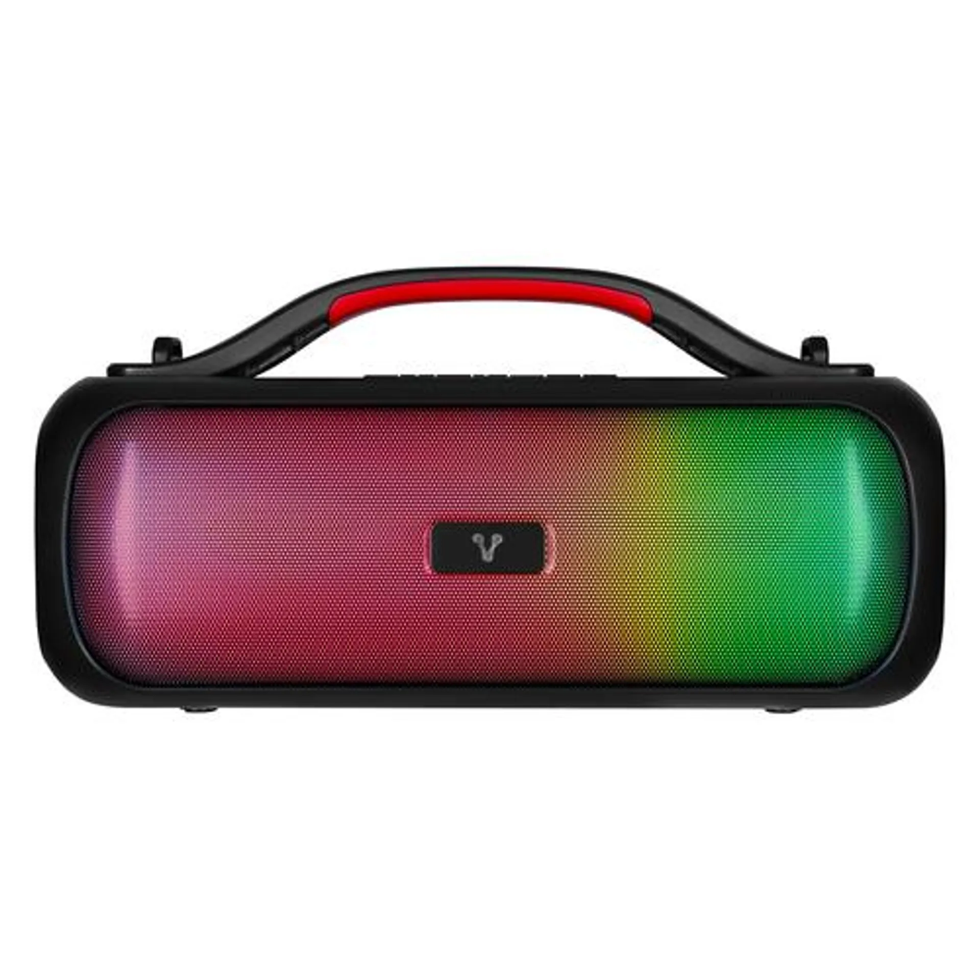 Bocina Vorago Bsp-440 Radio Ipx5 Tws Iluminacion Rgb Inalambrica Bluetooth 3.5Mm Usb-C