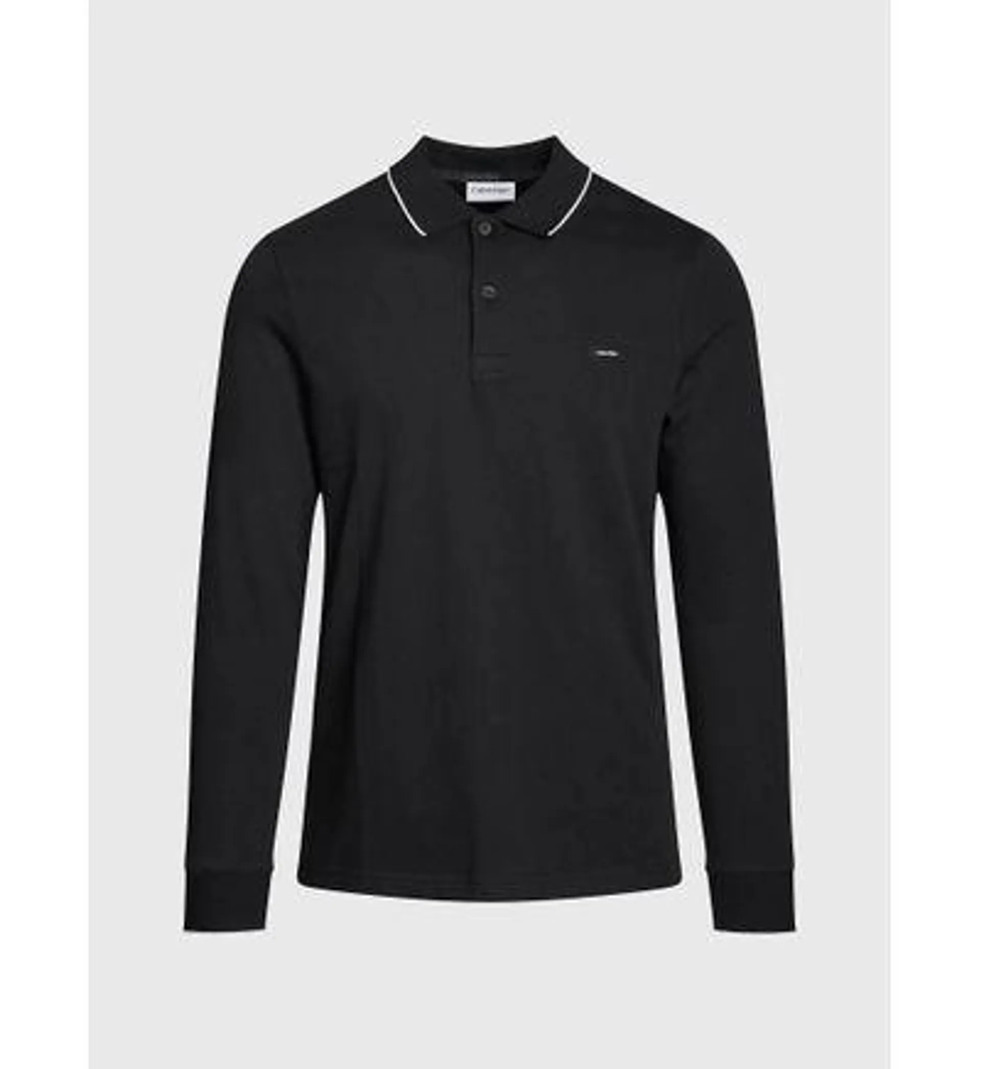 Polo Calvin Klein Manga Larga Hombre Negro