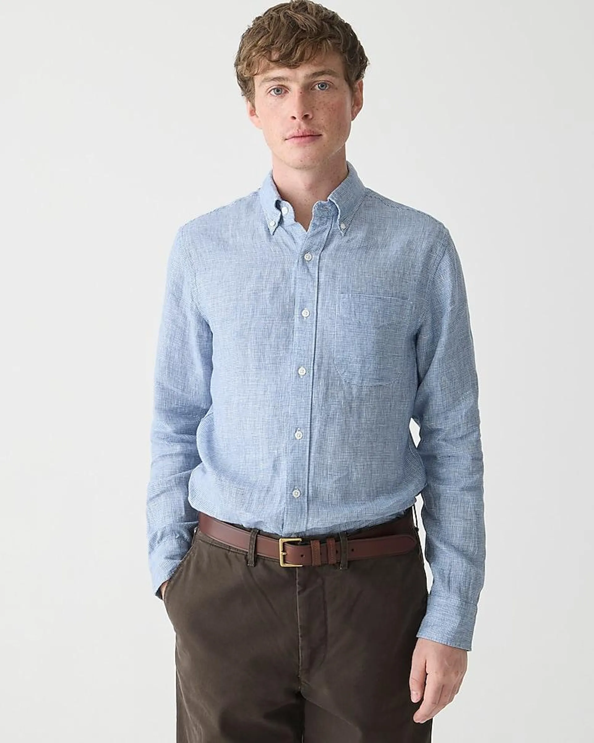 Slim Baird McNutt Irish linen shirt