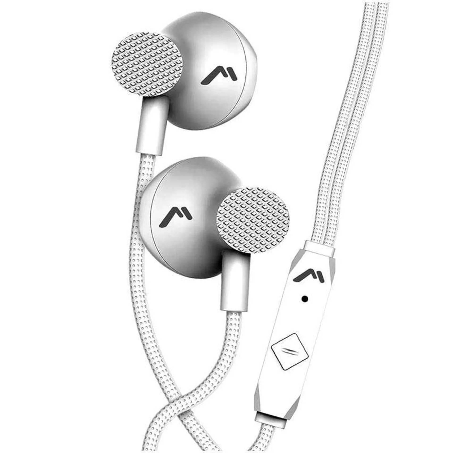 Audífonos Alámbricos In-Ear Manos Libres Entrada Aux 3.5 mm Blanco Mitzu MH-0025WH