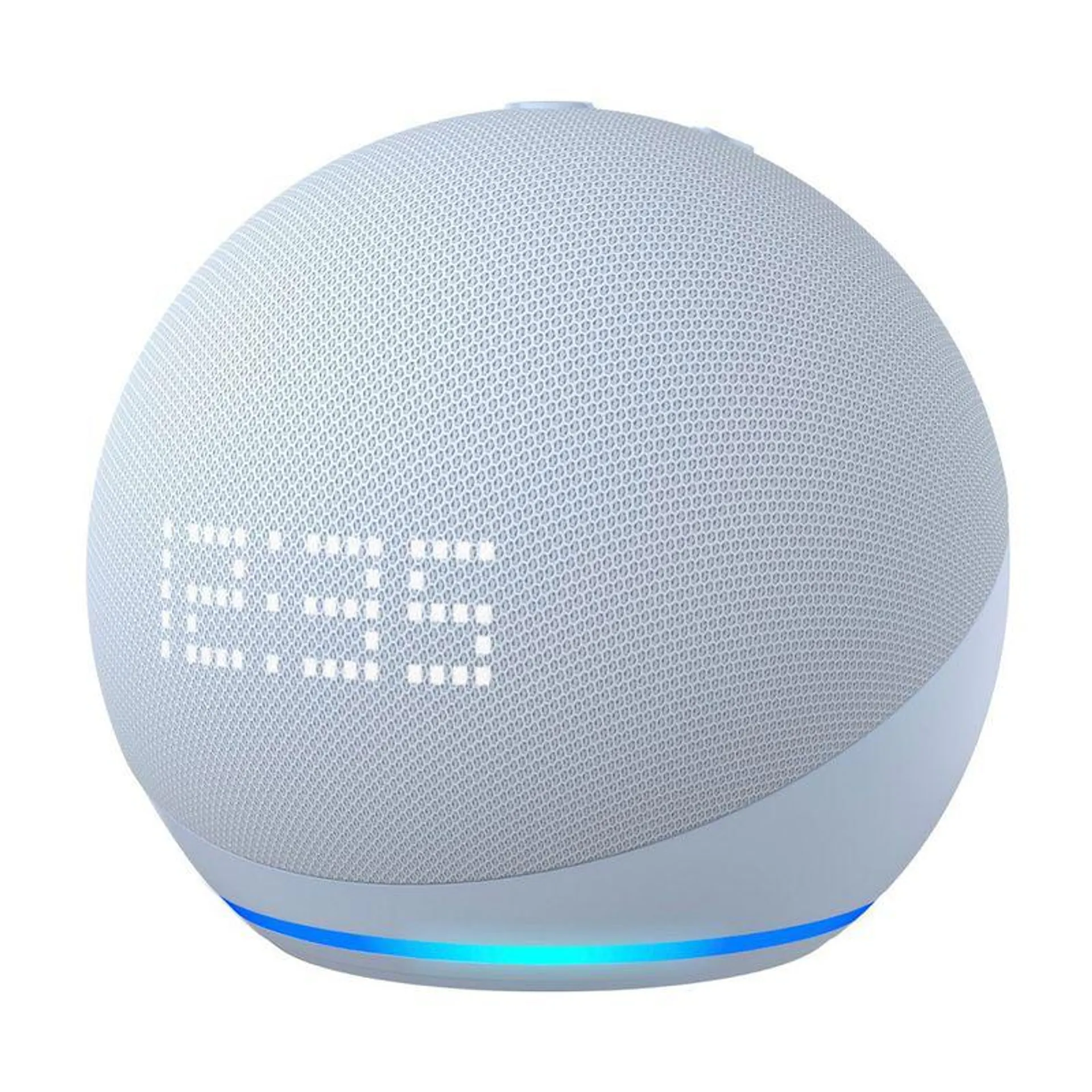 Amazon Echo Dot 5ta Generación con reloj inteligente Azul