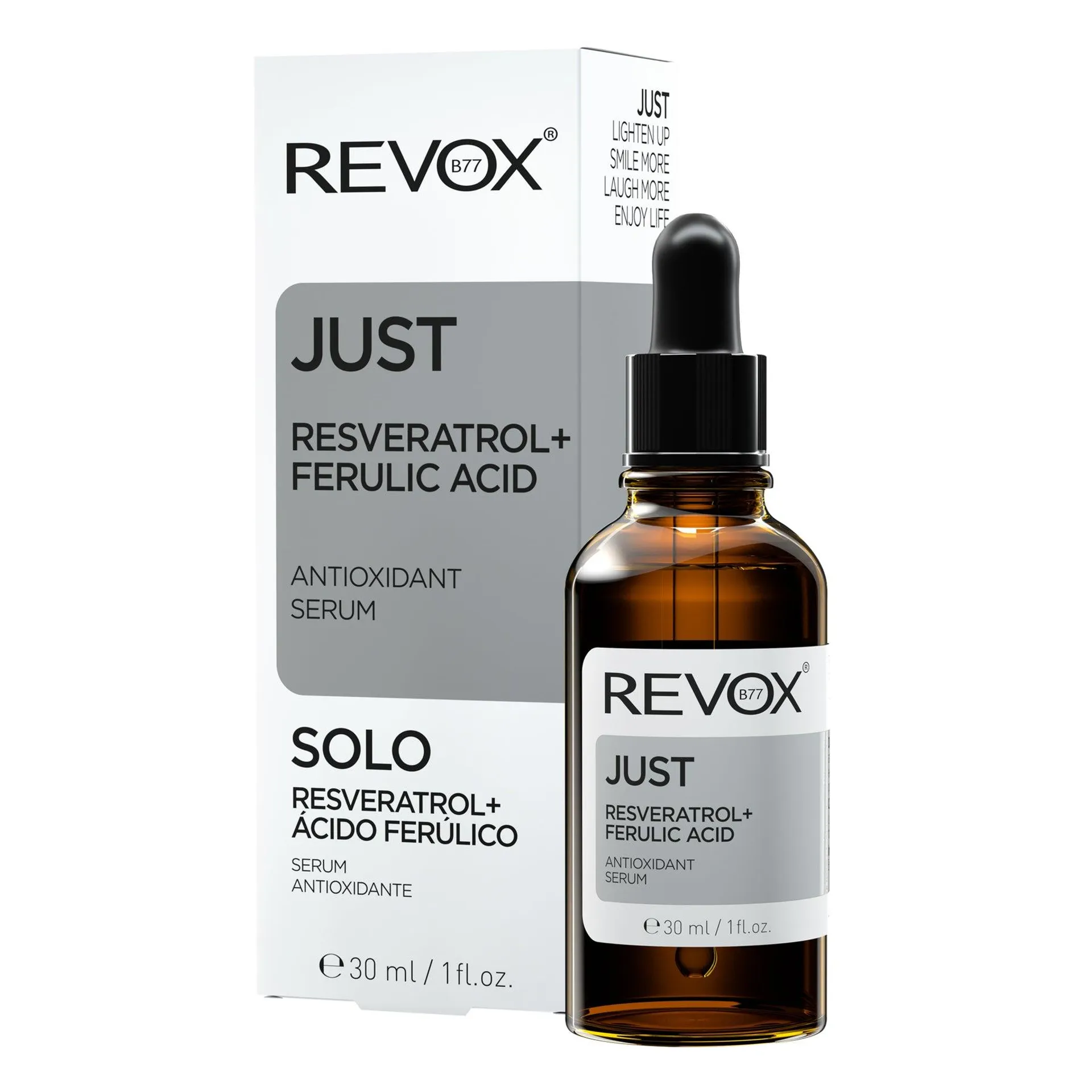 SERUM ANTIOXIDANTE RESVERATROL + ÁCIDO FERÚLICO - REVOX B77