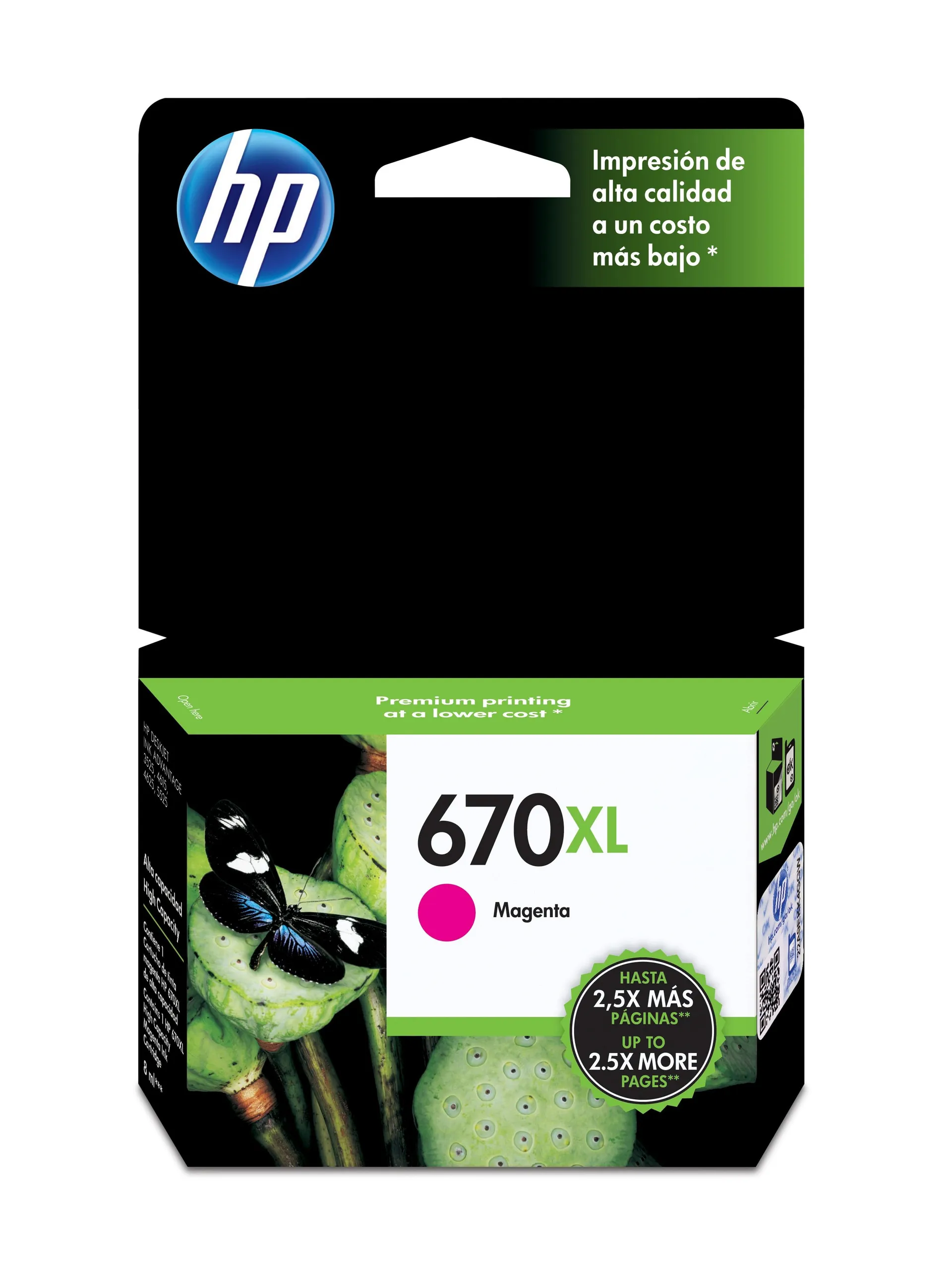 Cartucho Hp 670Xl Magenta Para 4615/3525/4625/5525 Cz119Al