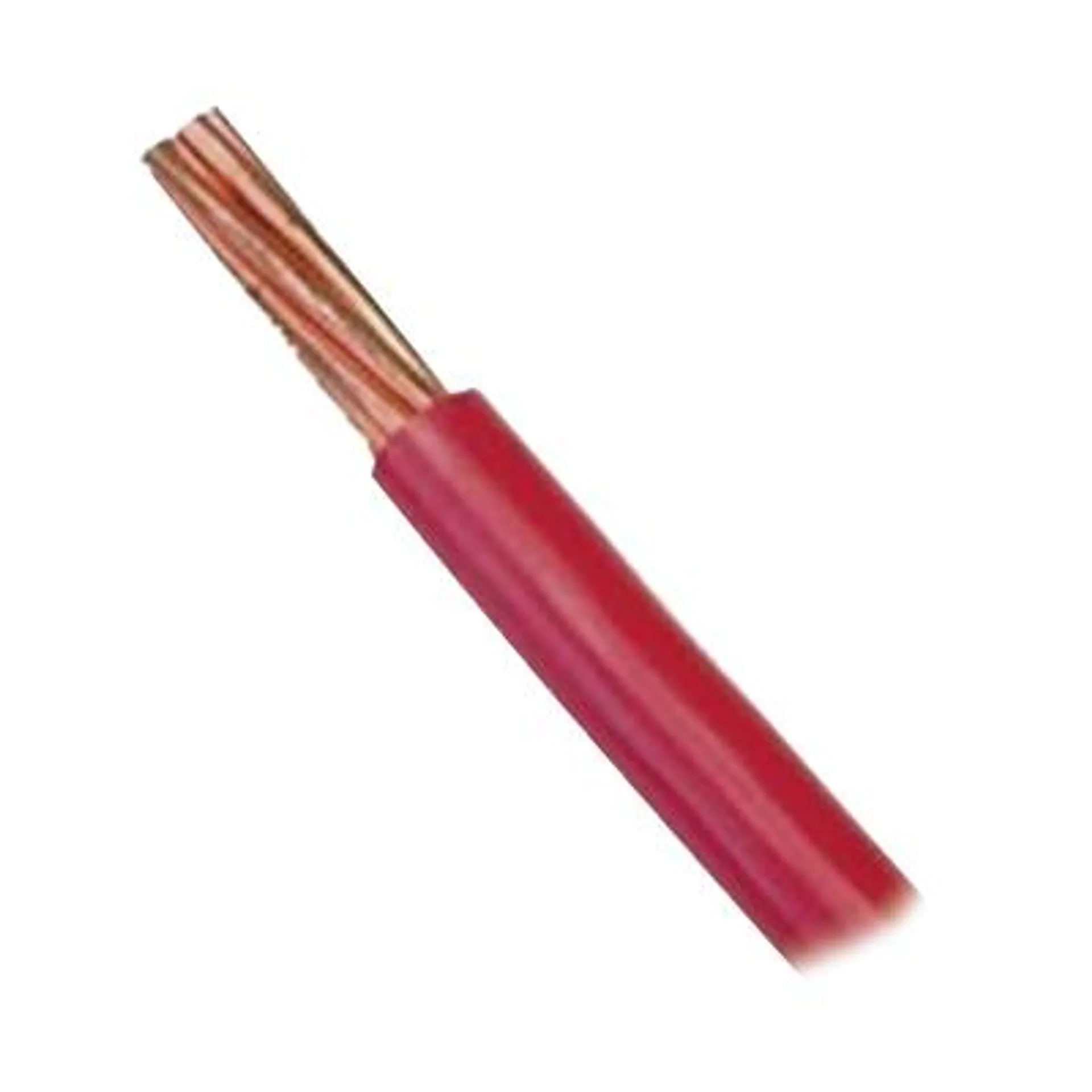 Cable de cobre 10 AWG rojo 1 metro tipo THW-LS/THHW-LS 600V 75°C/90°C Deslizable, Antiflama, INDIANA SLLU14