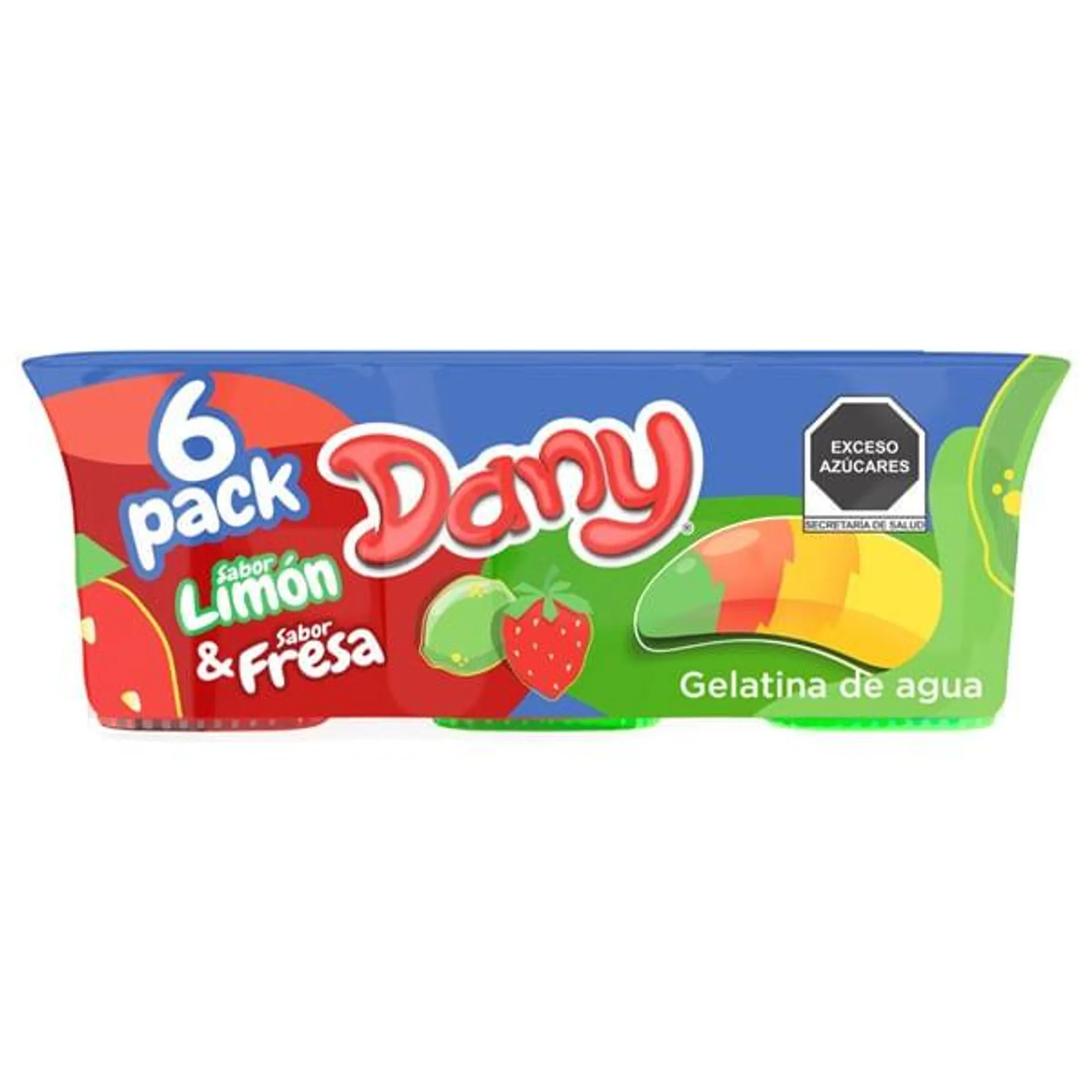 Multipack gelatina dany limón 6 piezas de 125 g