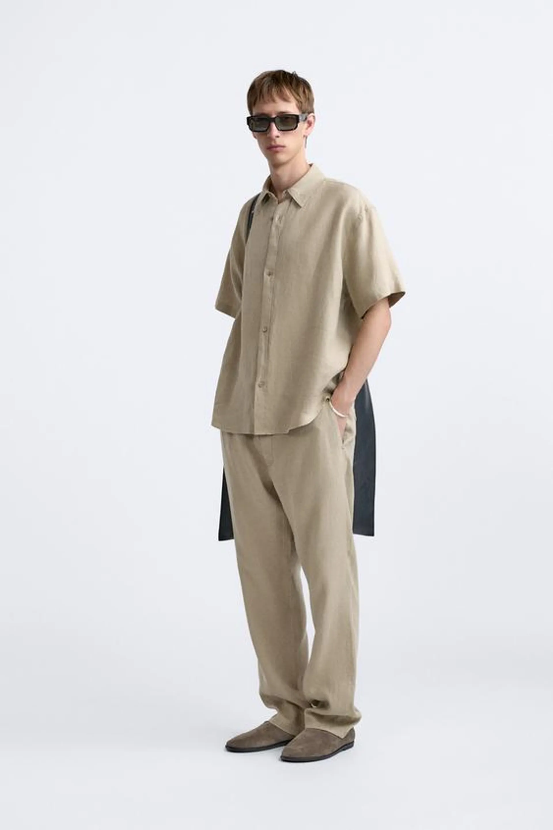 100% LINEN CHINO TROUSERS