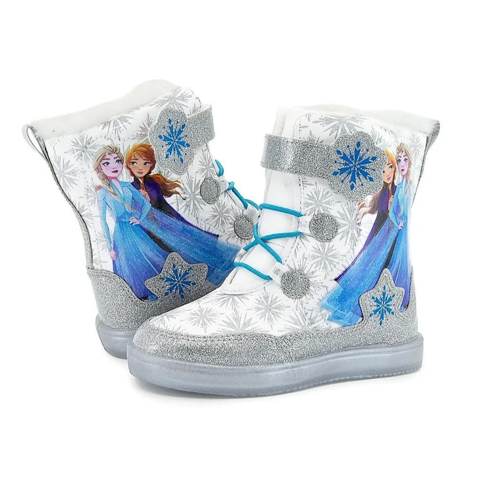 Bota Disney Frozen blanco plata