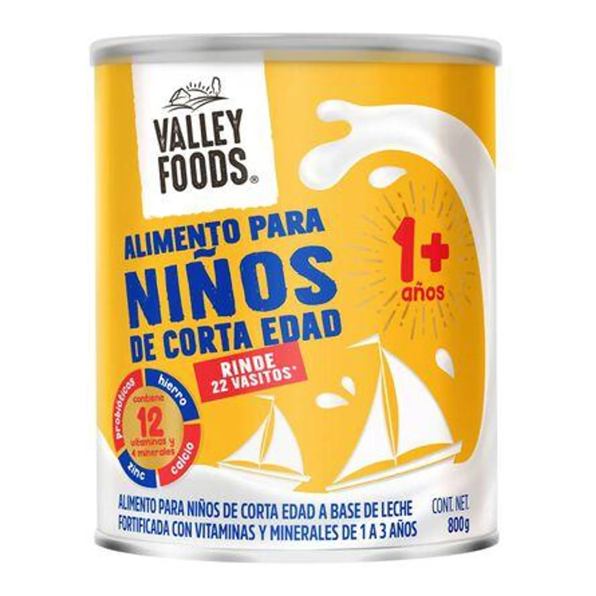 Alimento Lacteo Kids Valley Foods 800 g