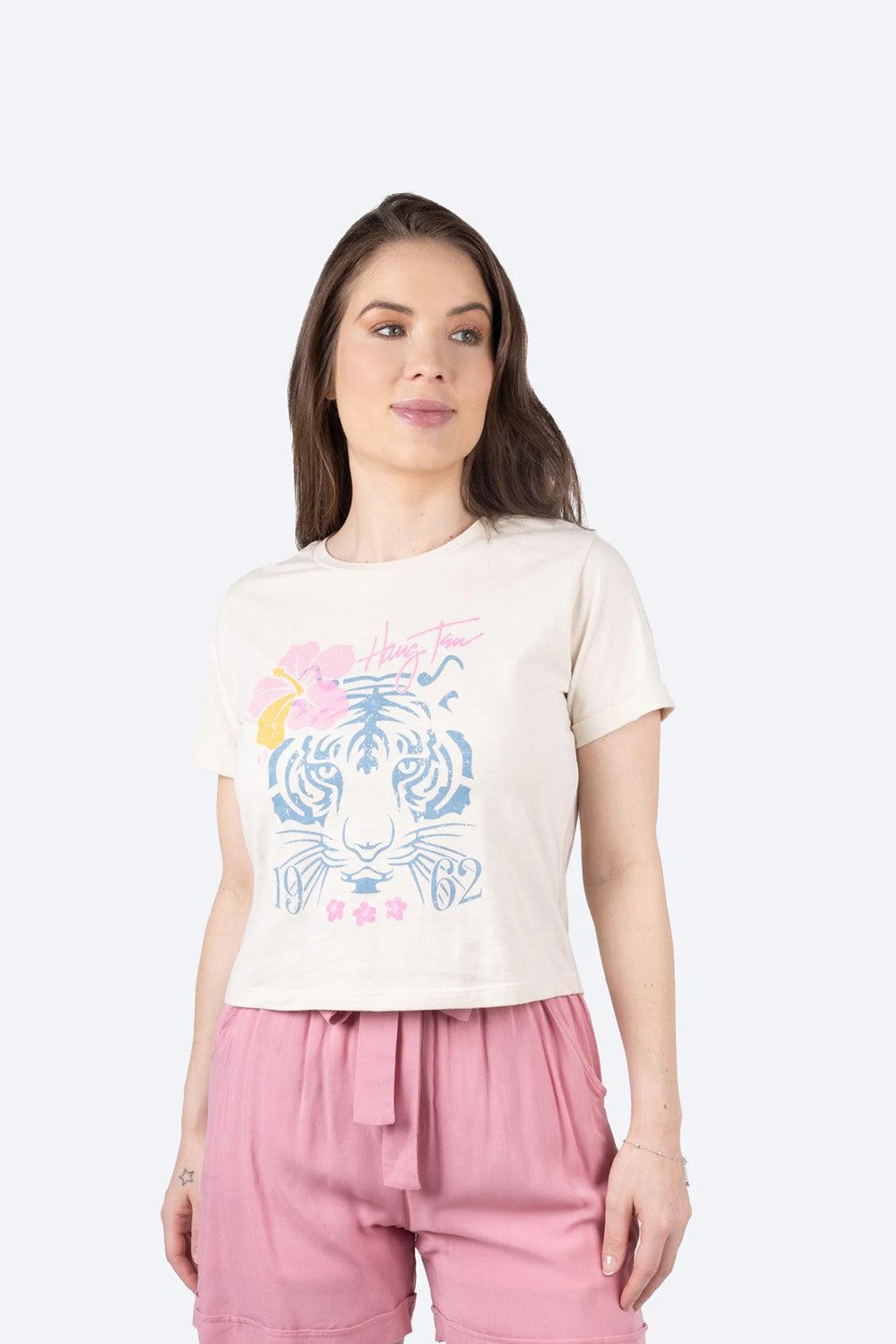 Playera estampada tigre