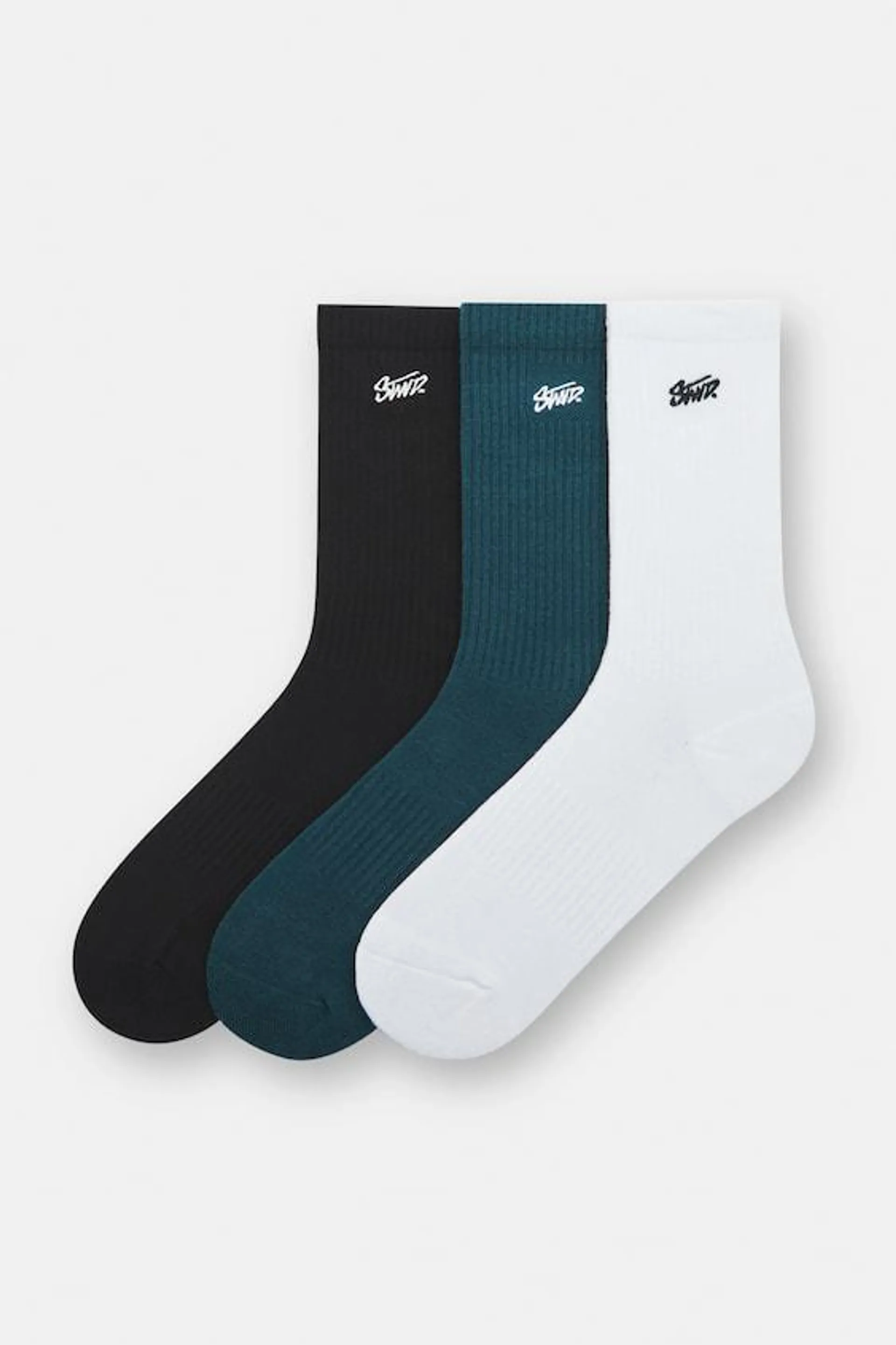 PACK OF 3 PAIRS OF EMBROIDERED SOCKS