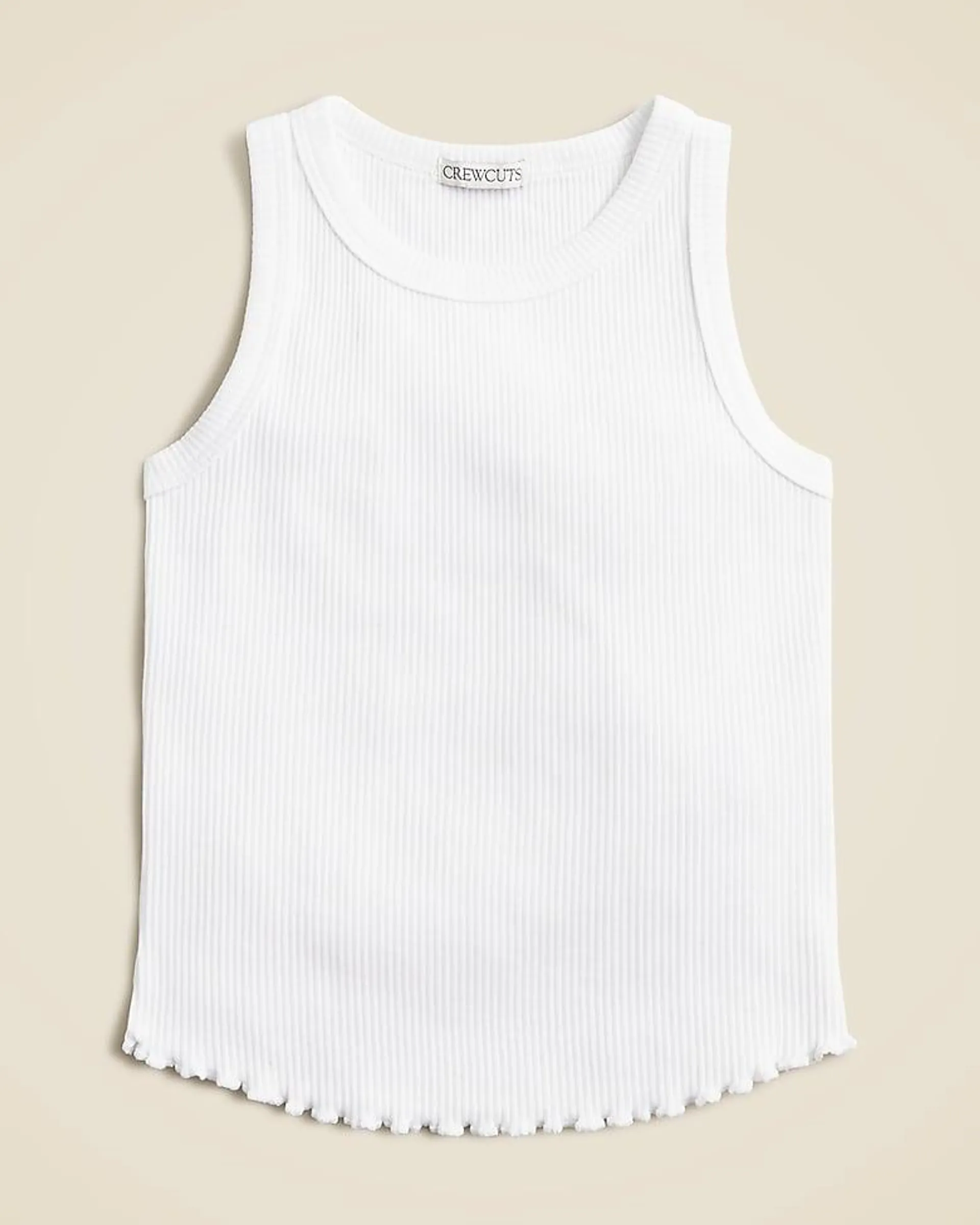 Girls' everyday tank top in vintage rib