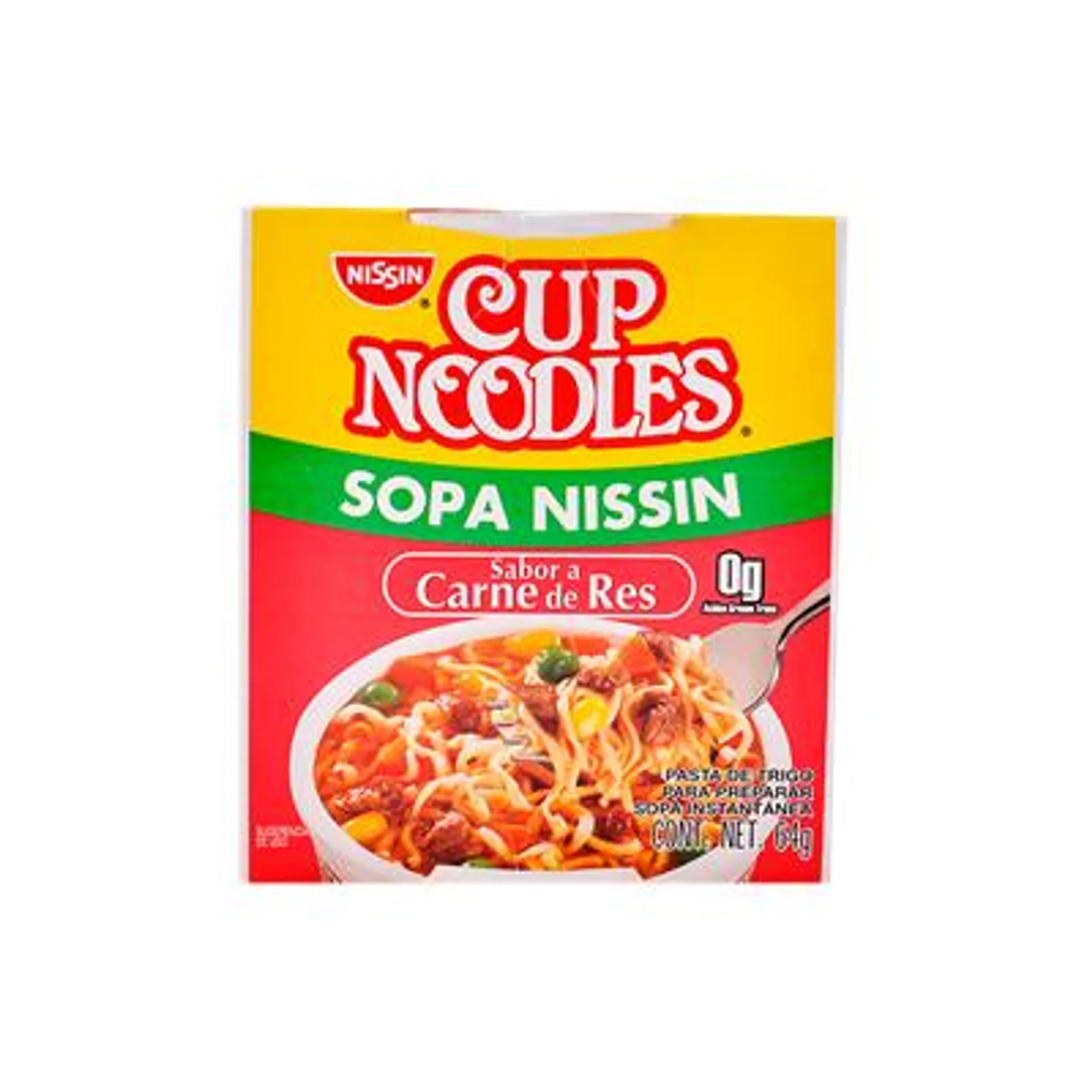 SOPA INSTANTANEA CARNE DE RES NISSIN 64 GRAMOS