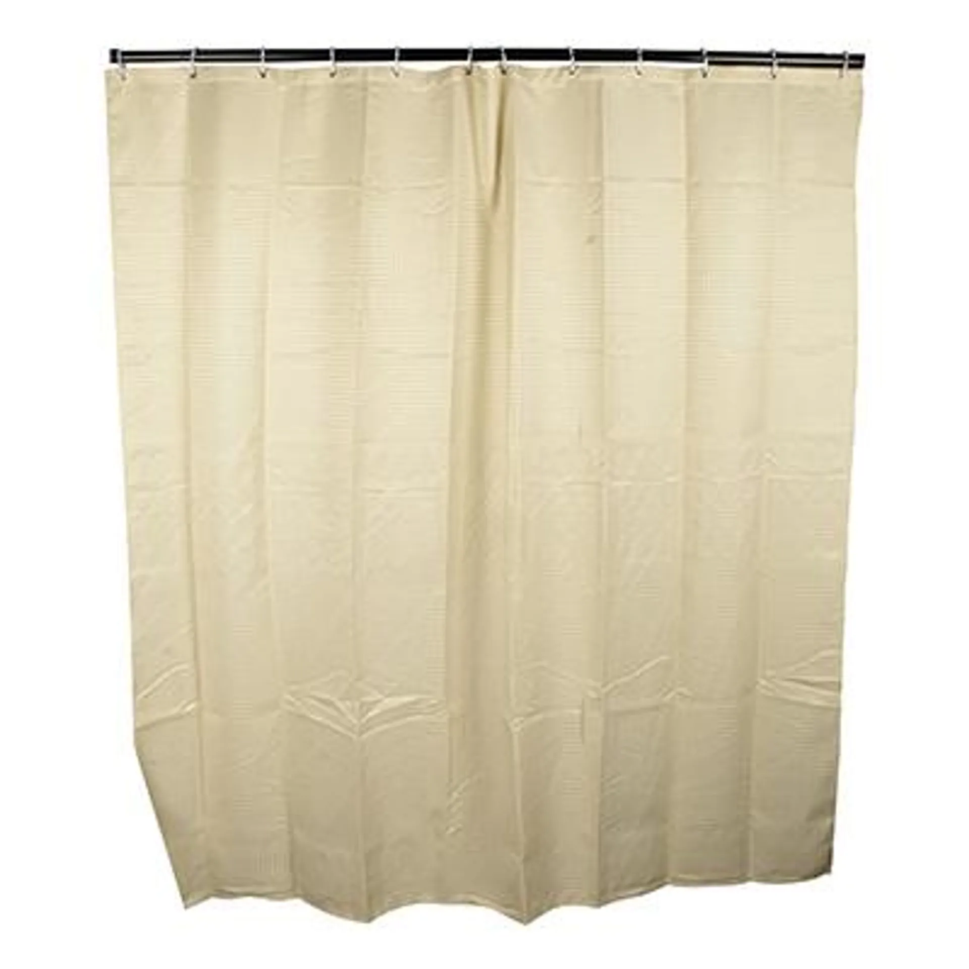 CORTINA PARA BAÑO HOTELERA 180 x 180 CM BEIGE MENYRE