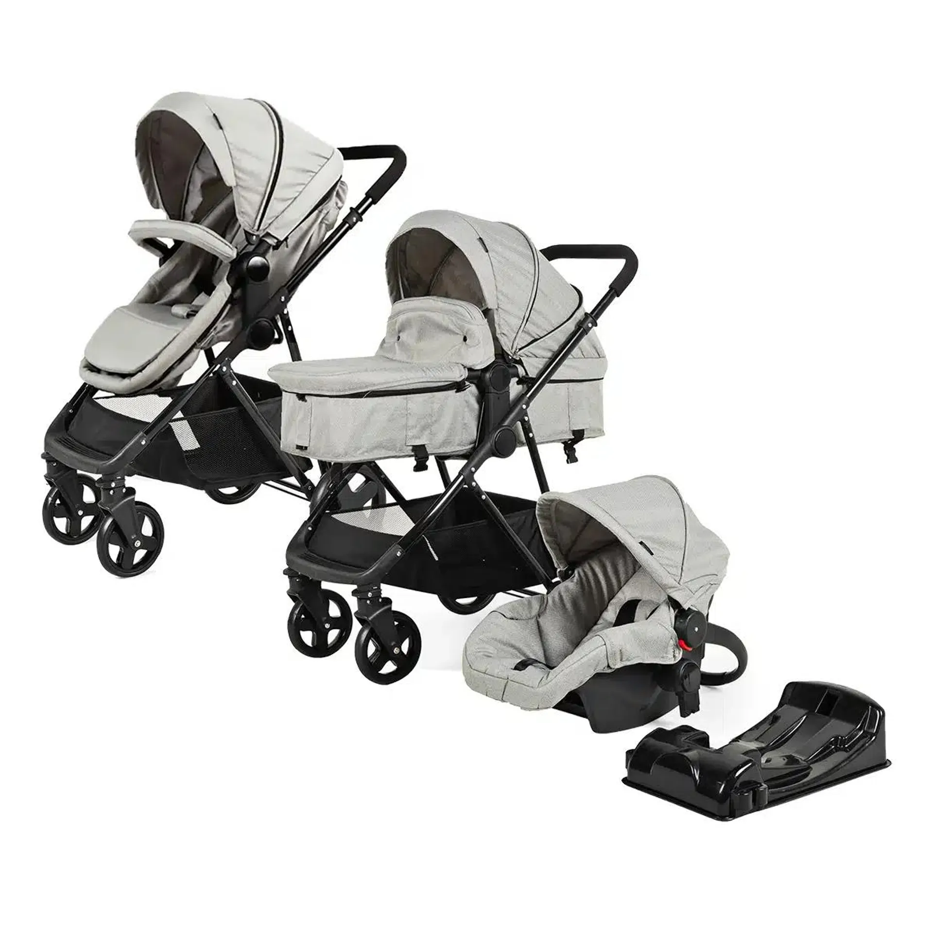 Carriola Travel System Prince Gris