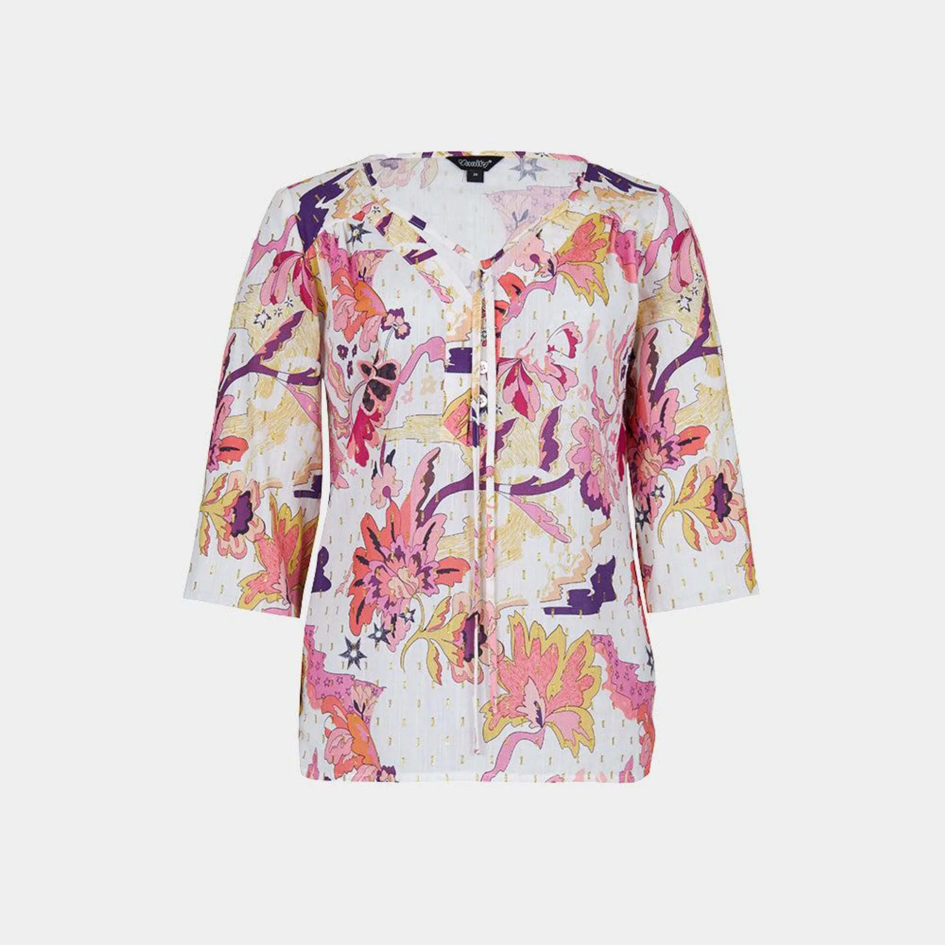 Blusa Floral Jareta