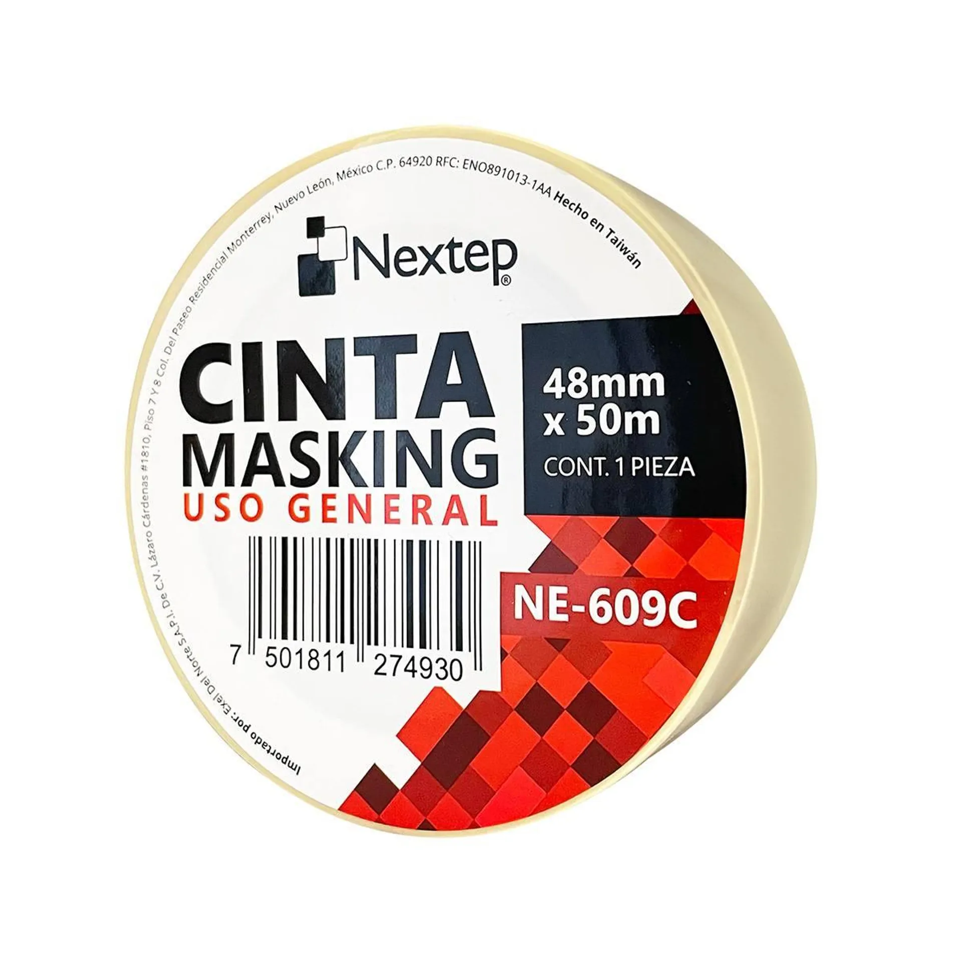 Cinta Masking Uso General Nextep Ne-609C 48Mm X 50M