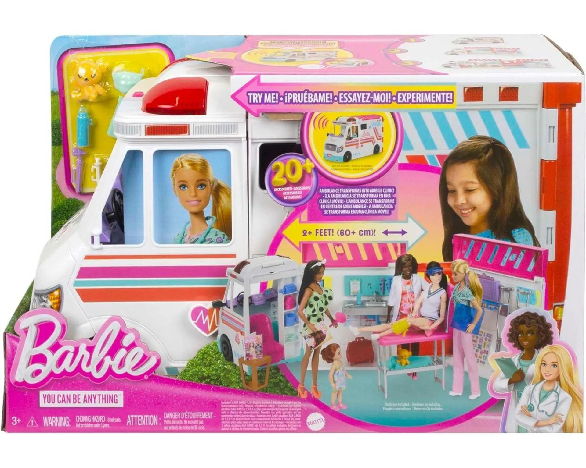 Barbie Clínica de cuidados Coche médico