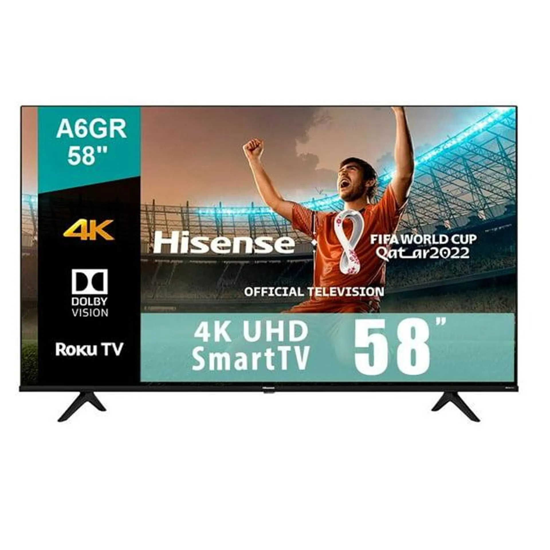 TV Hisense 58 Pulgadas 4K Ultra HD Smart TV LED 58A6GR