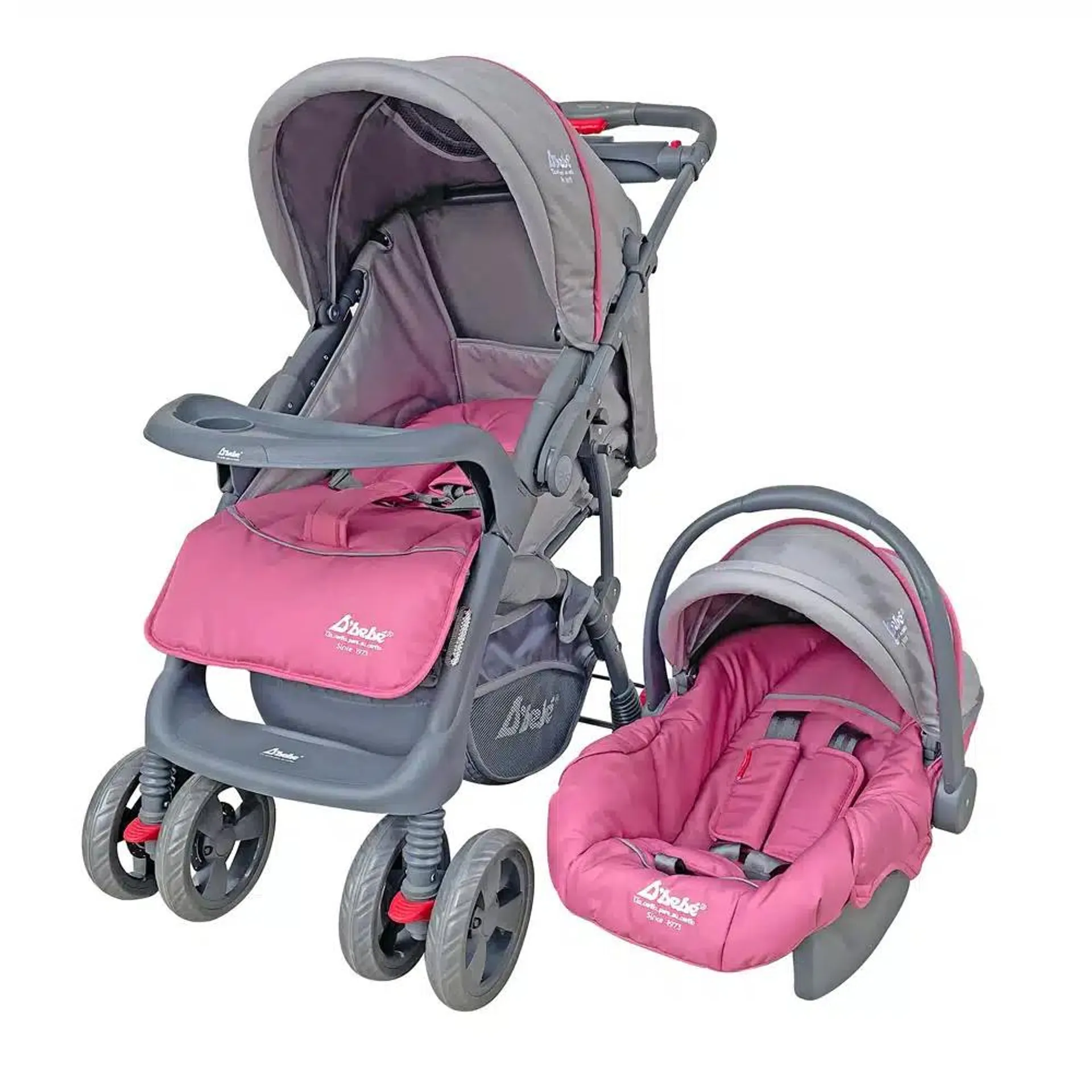 Carriola Travel System Aventura Rosa